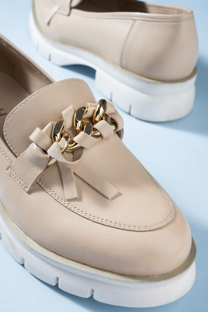 TREND'E Premium Leather Chunky Loafers - The Heels India