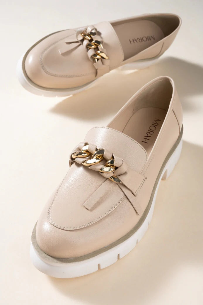 TREND'E Premium Leather Chunky Loafers - The Heels India