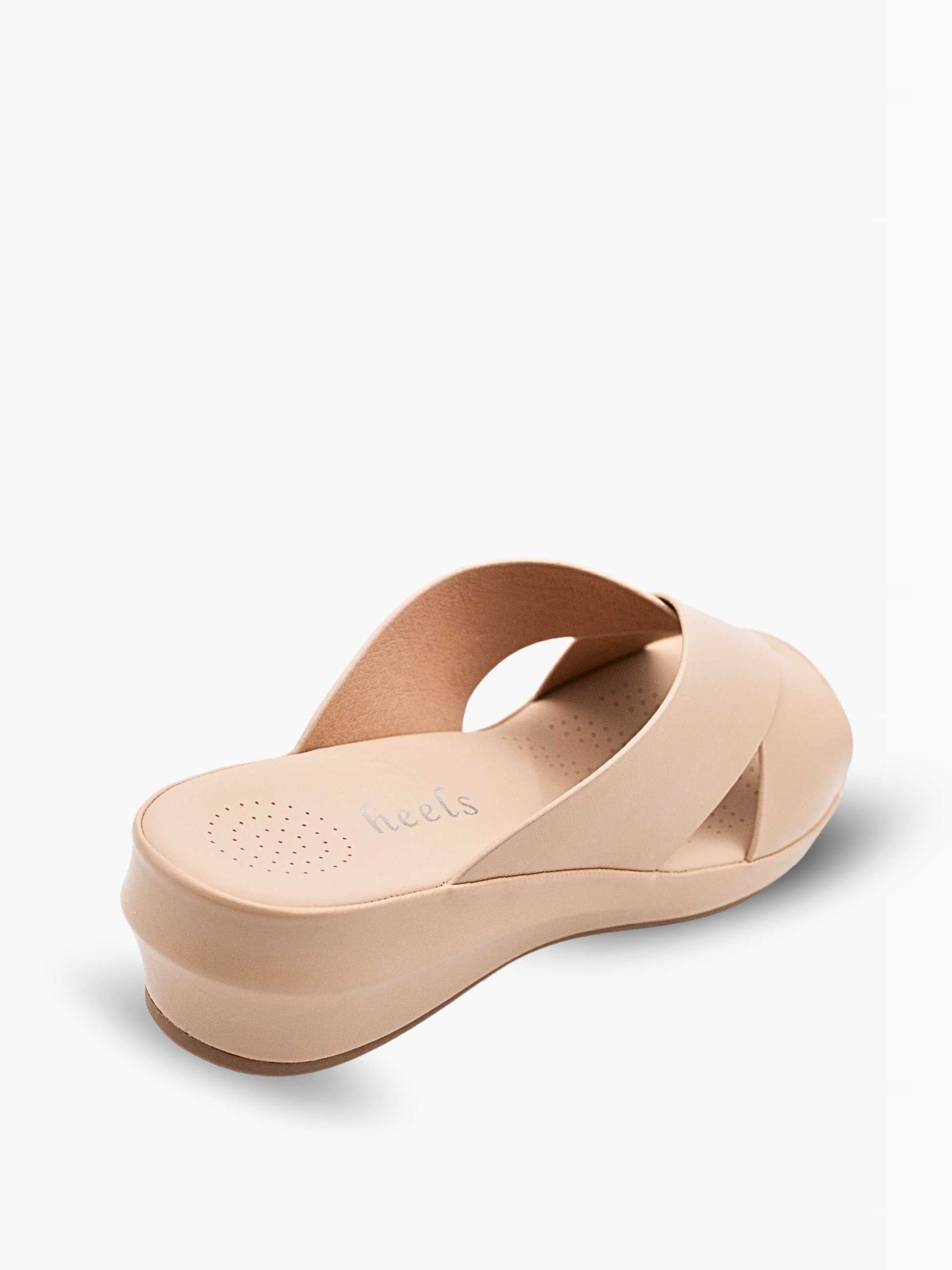 Bliss Cross Wedge Slippers