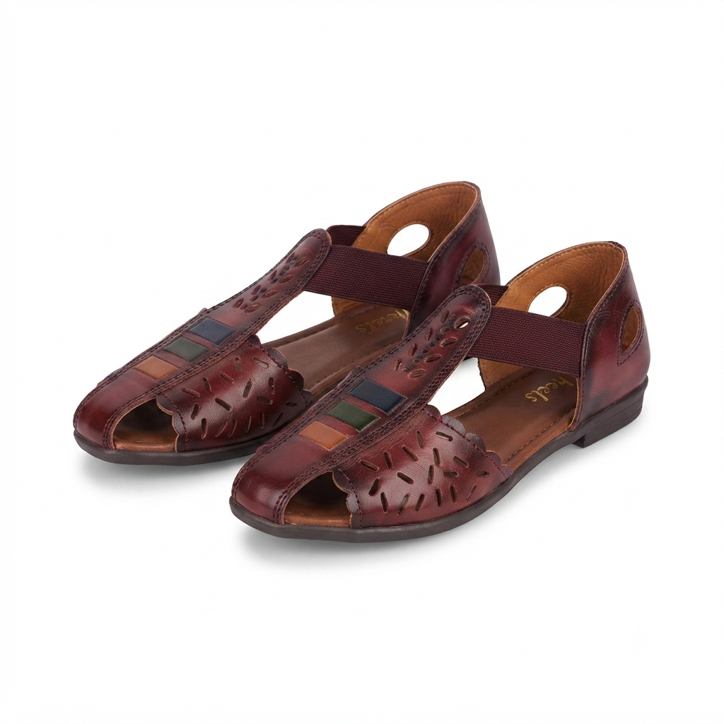 Fida Ethnic Leather Roman Sandals