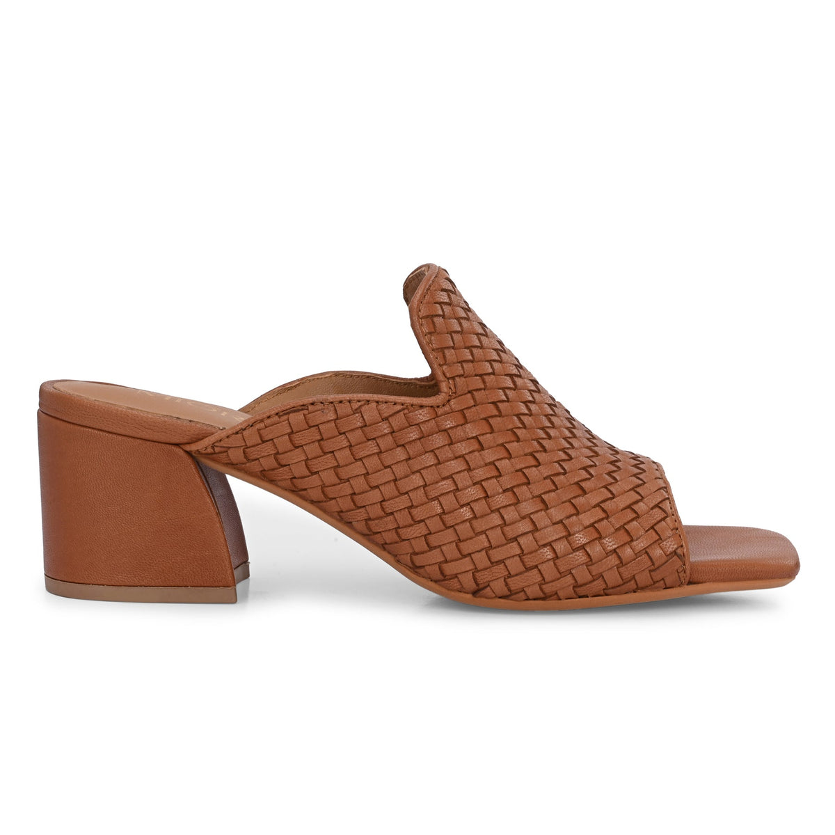 SAANJH Leather HandWoven Block Heels