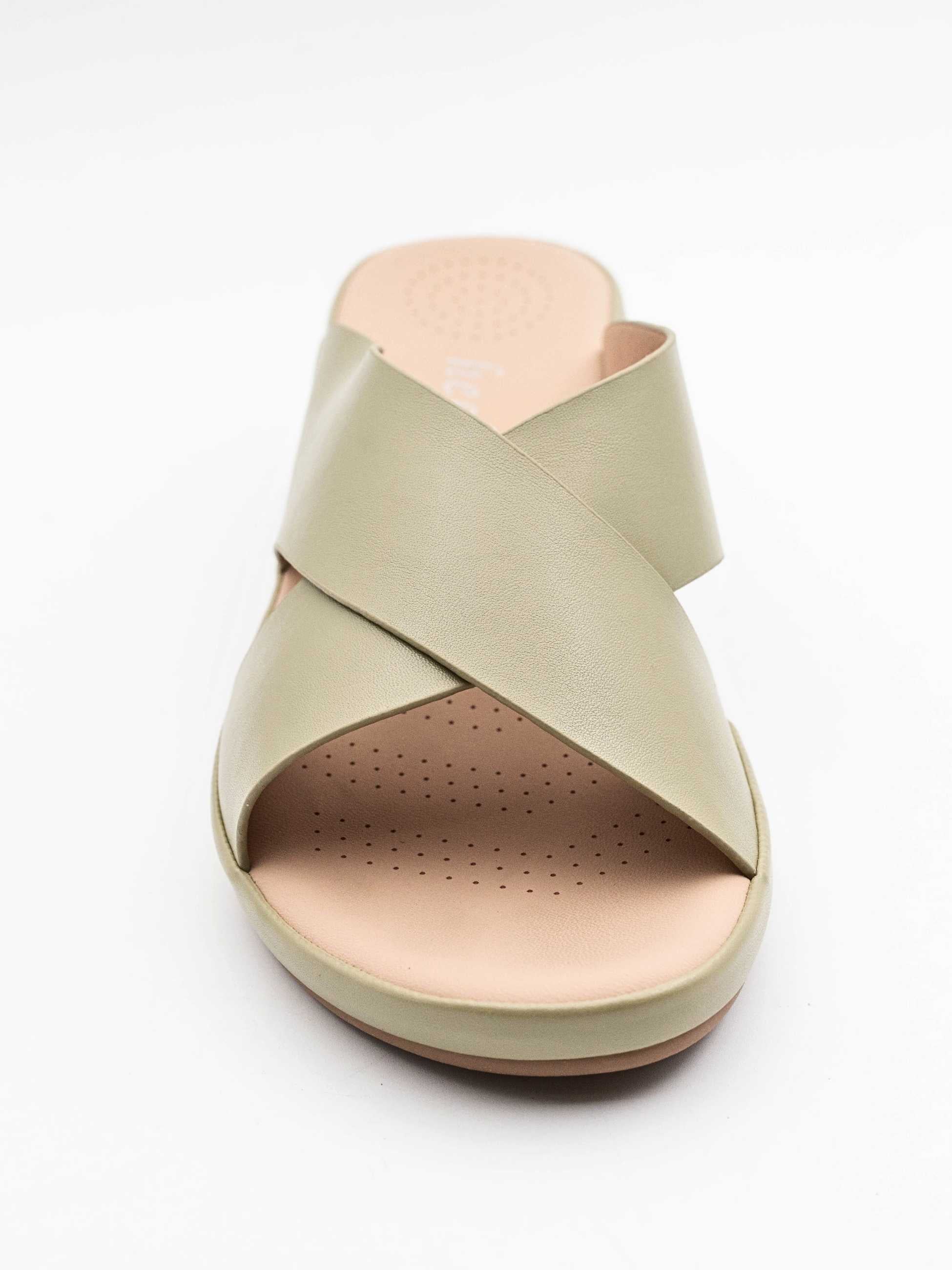Bliss Cross Wedge Slippers