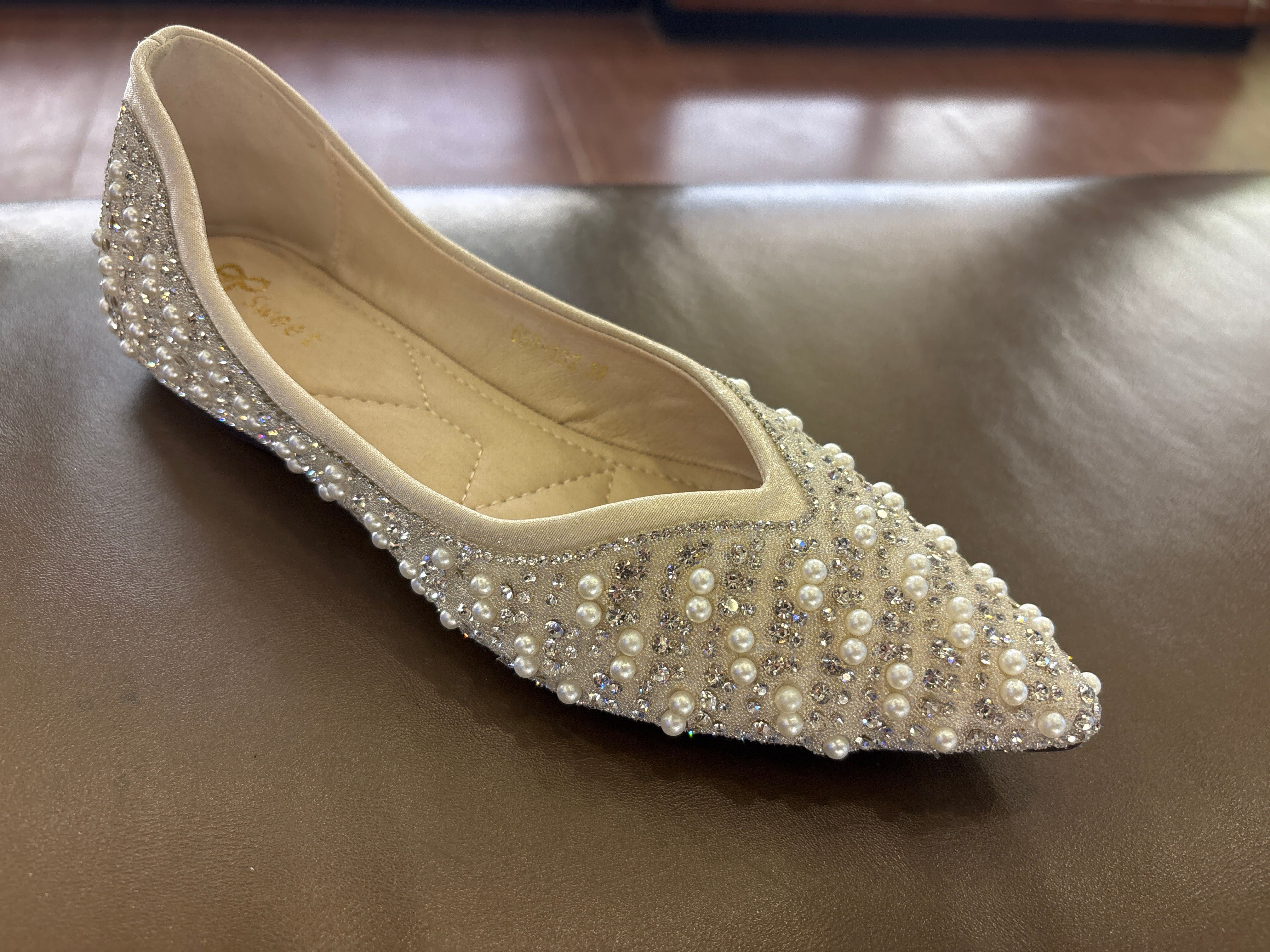 Sandvika Embellished Bling Ballerinas