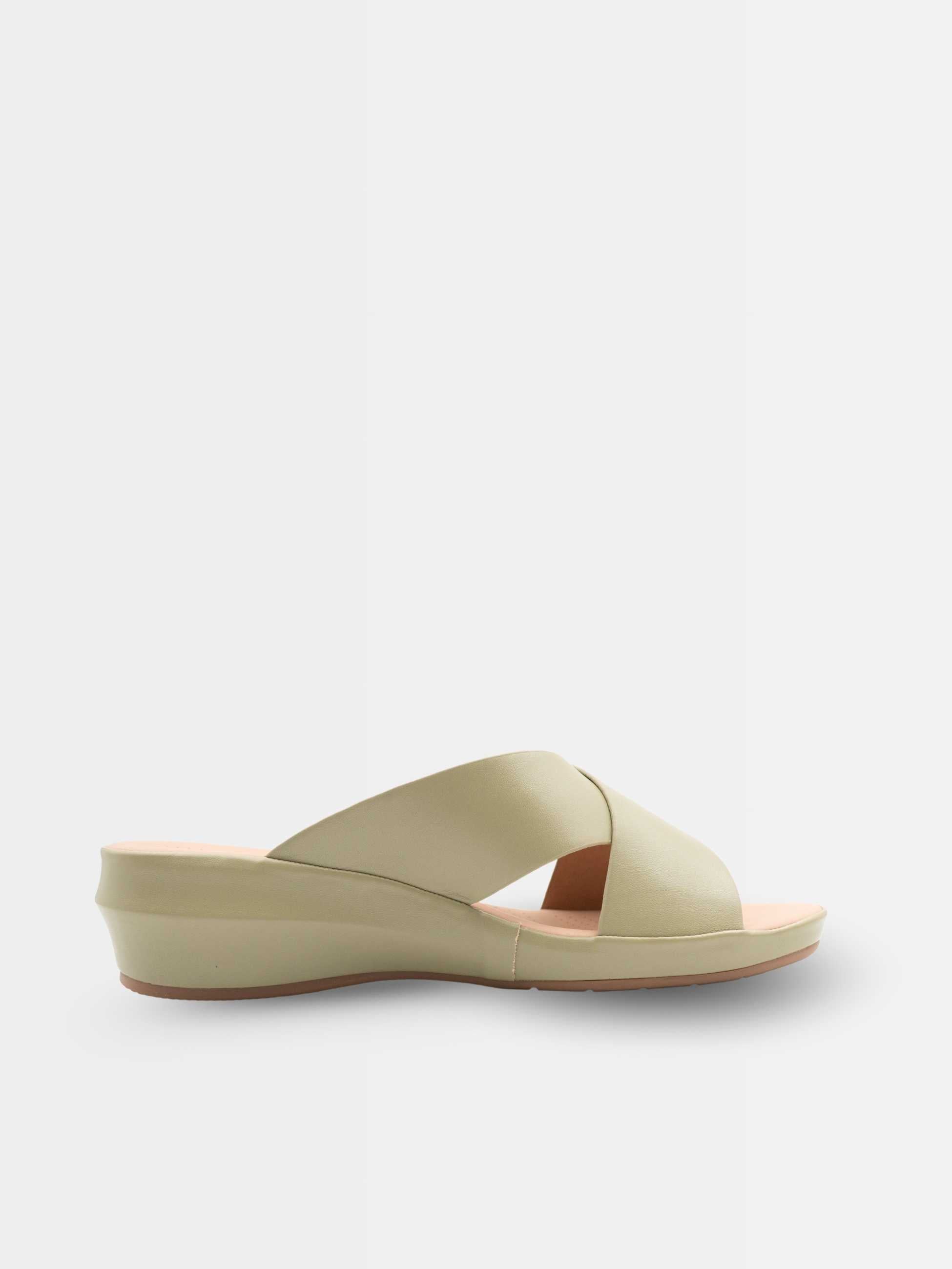 Bliss Cross Wedge Slippers