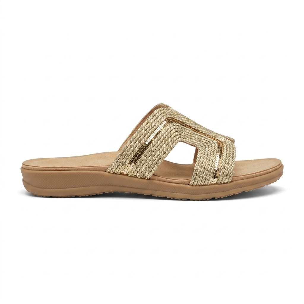 Jollie Crochet Comfort Summer Slippers - The Heels India