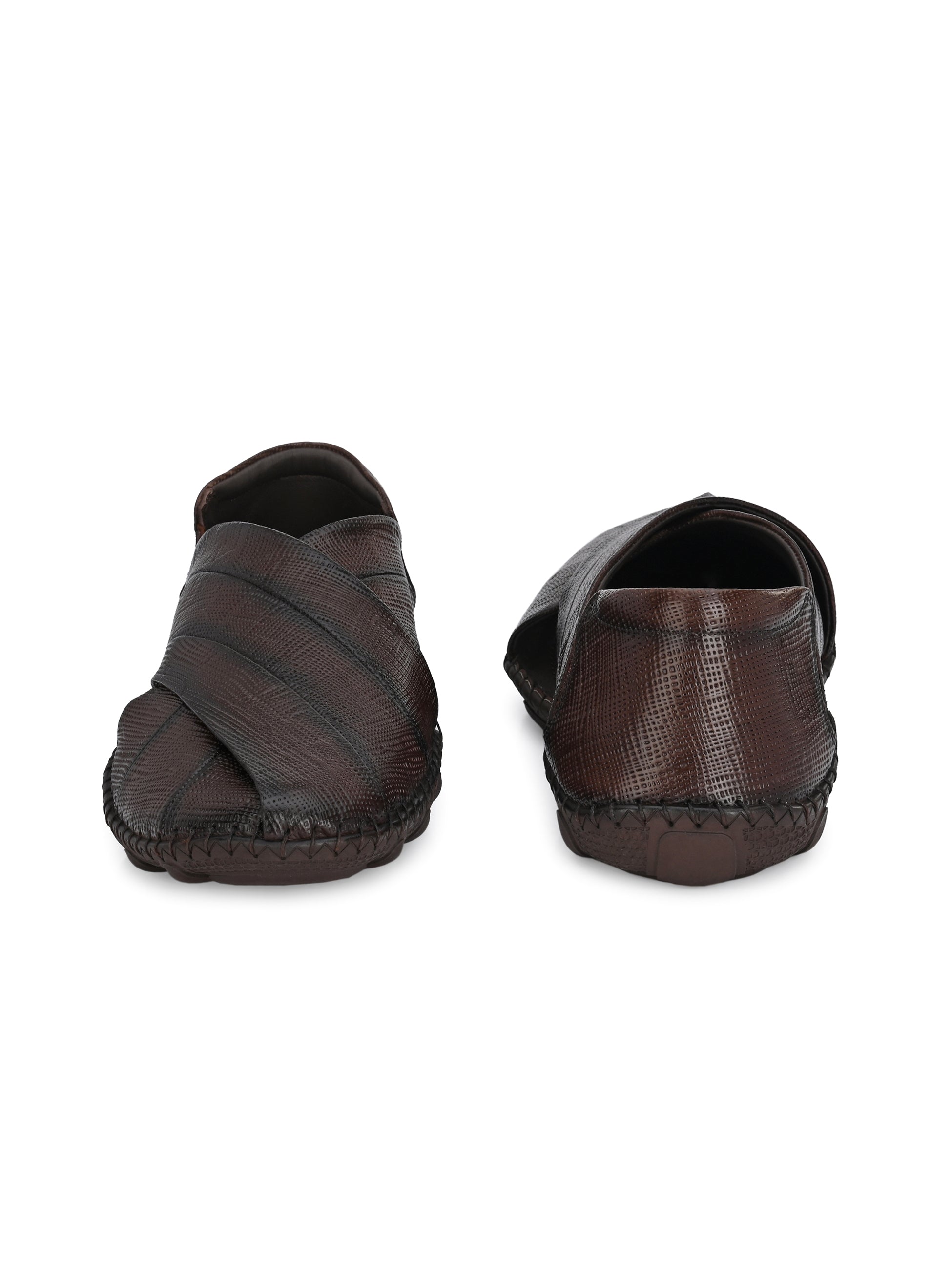 Caspian Leather Ethnic Slip-ons