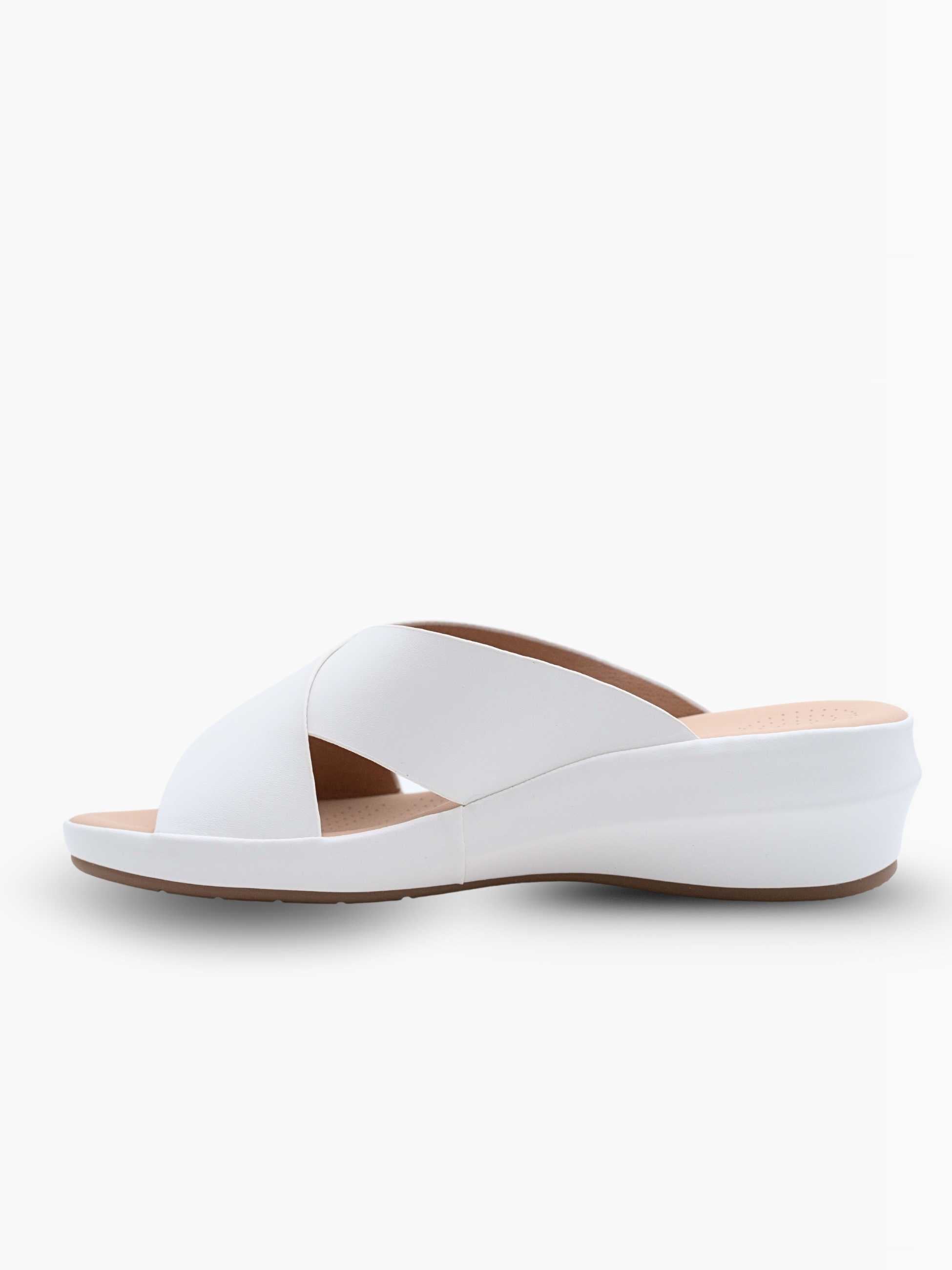 Bliss Cross Wedge Slippers
