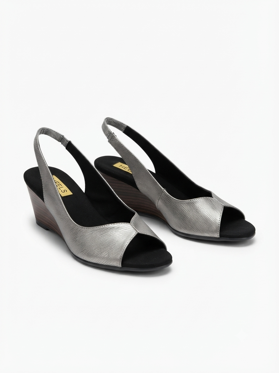 Riley Comfort Back Elastic Wedge Heels