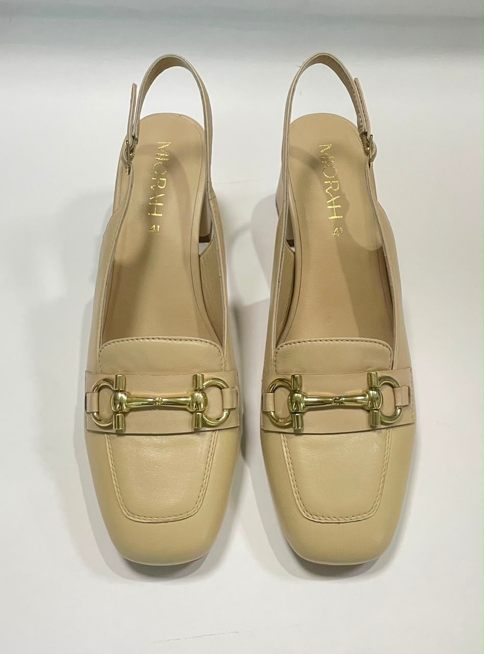 Allure Leather Sling Back Heels - The Heels India