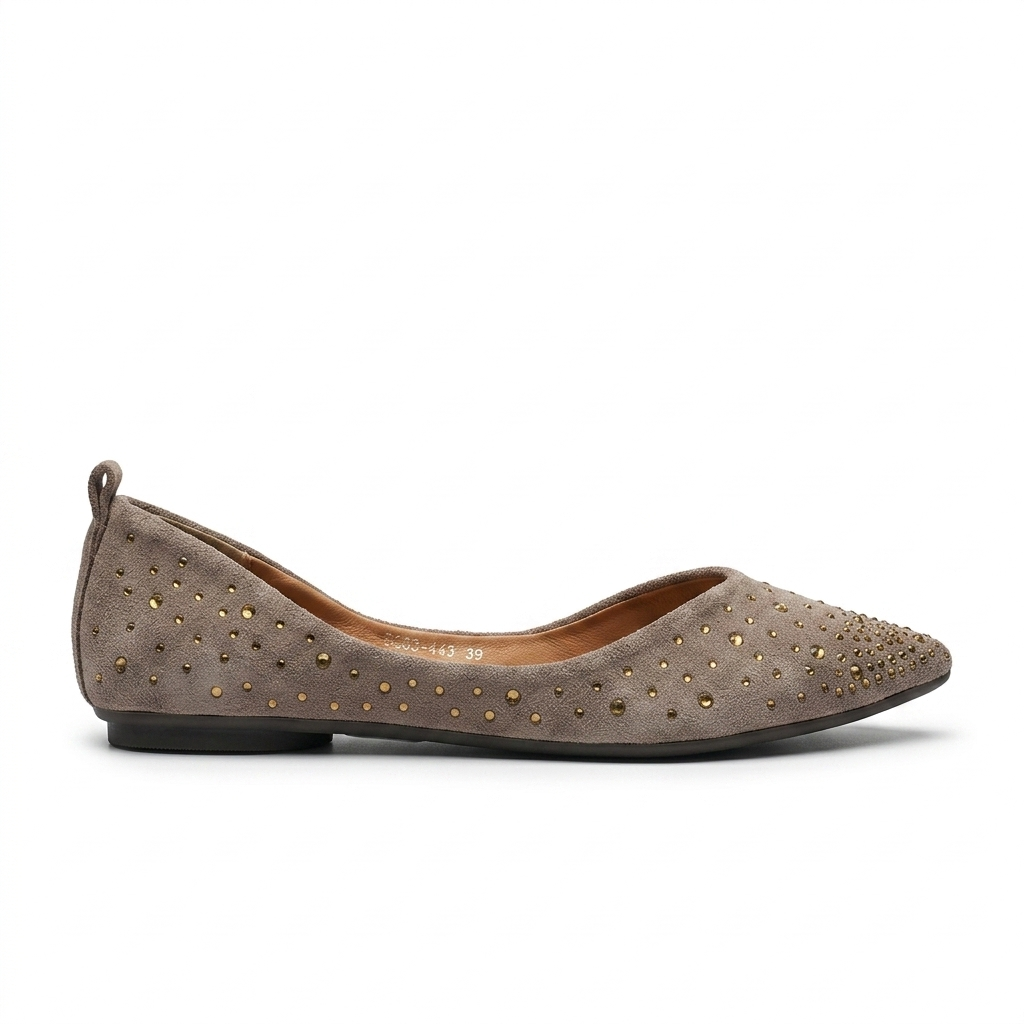 Tamara Bling Flexi Pointed Toe Flat Ballerinas