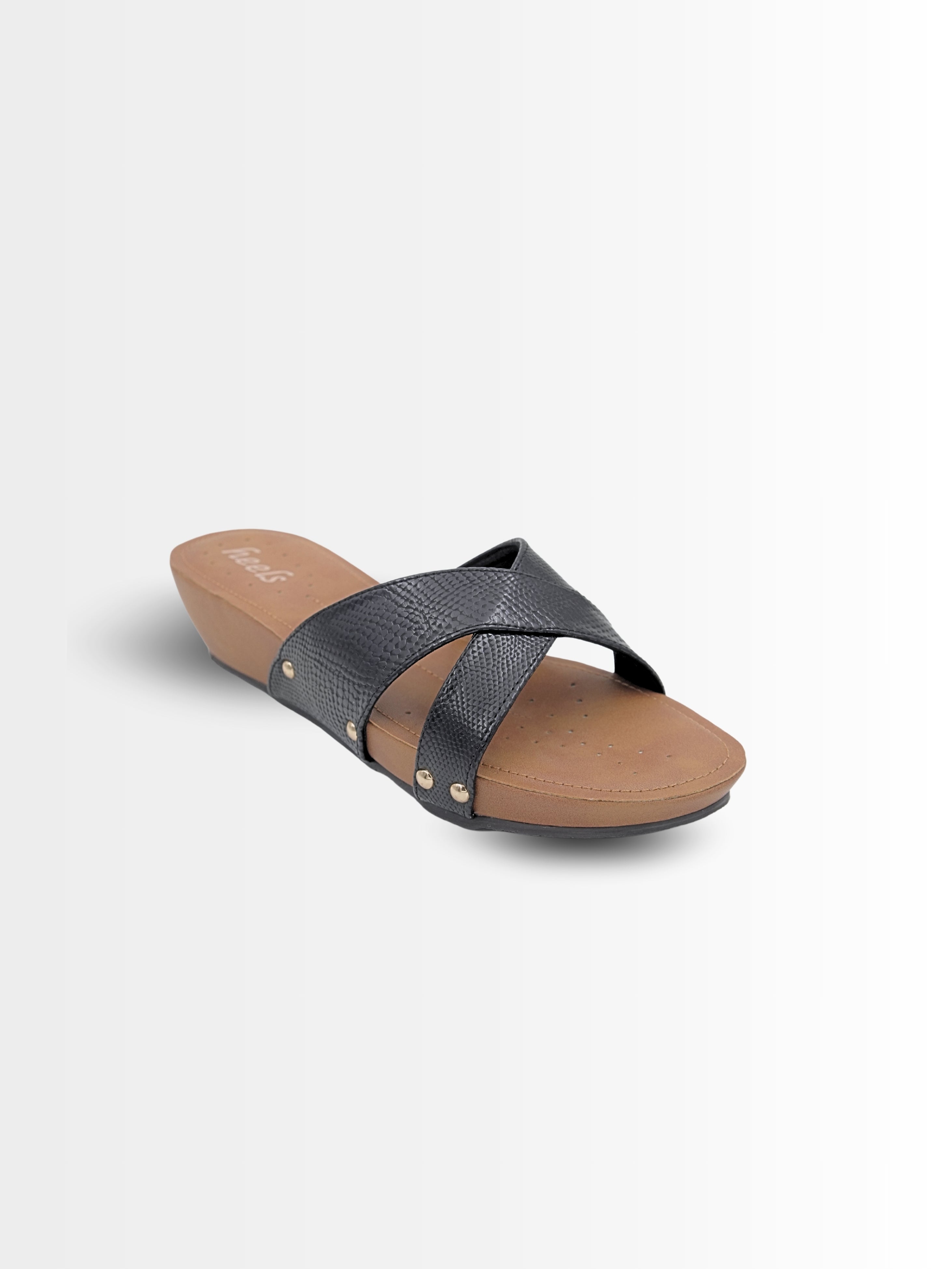 Zeeba Cushioned Cross Slippers