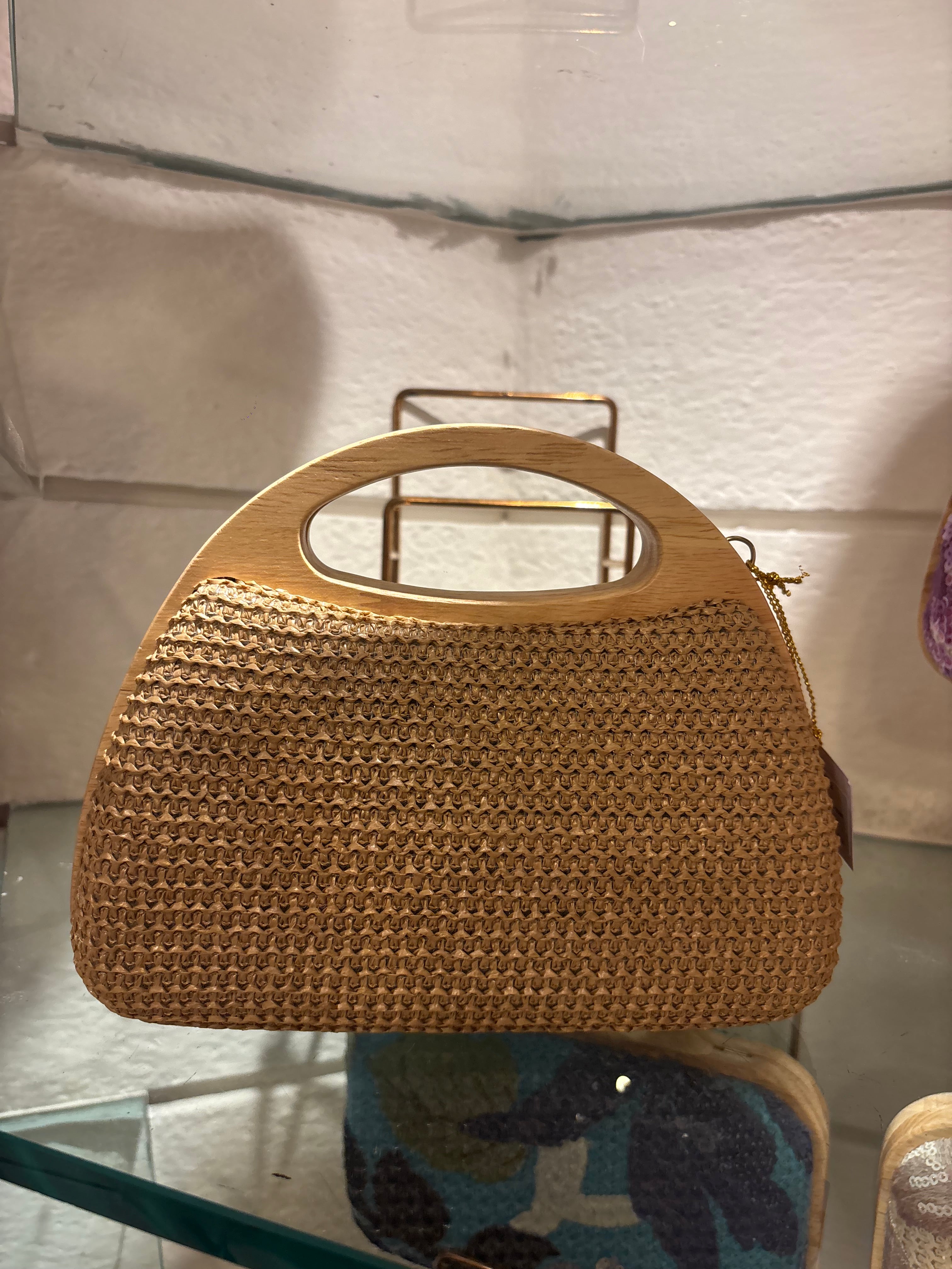 Crochet Wooden Box Sling Bags