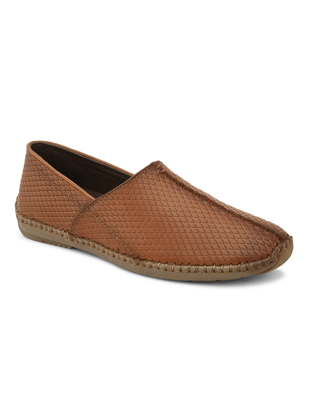 Regent Tan Leather Mojaris - The Heels India