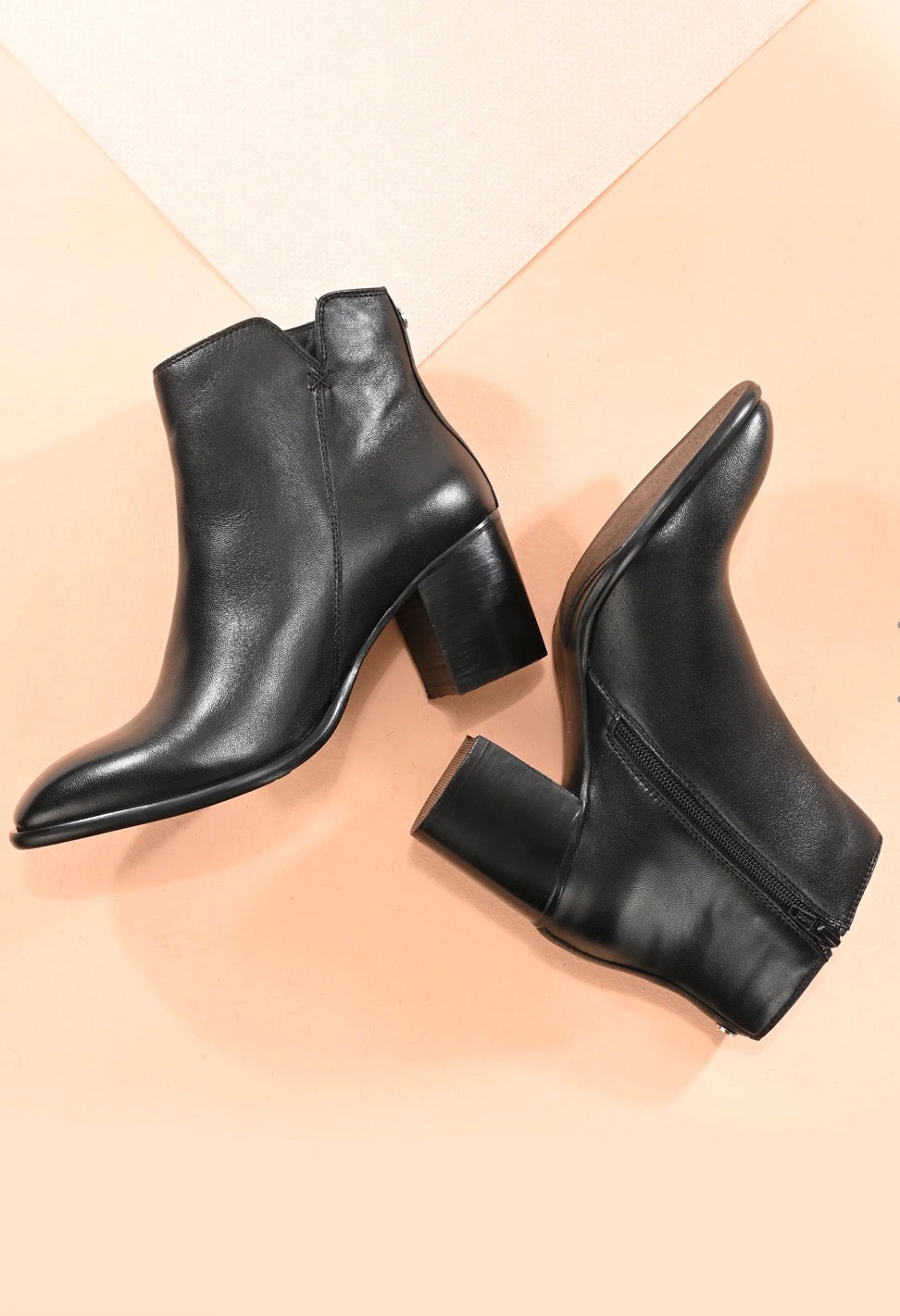 LUNA Luxury Leather Block Heel Winter Boots