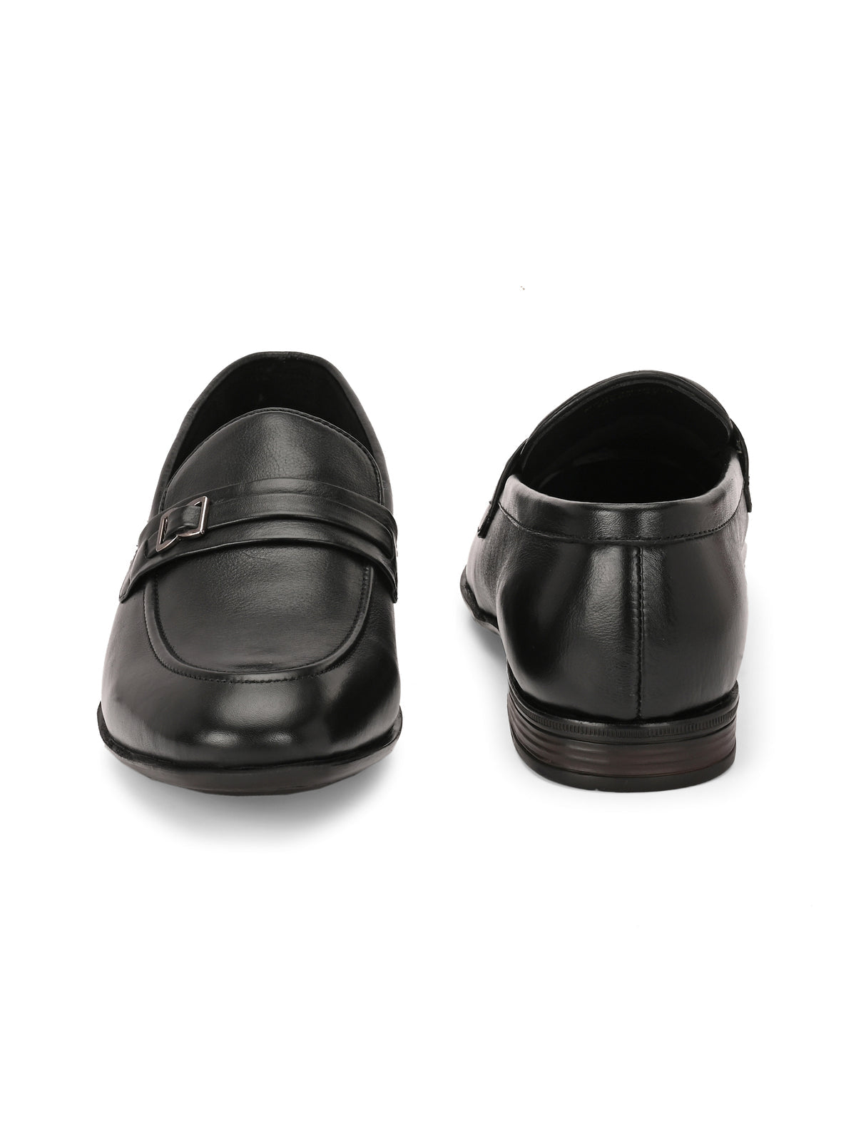 Jaydon Black Leather Formal Loafers