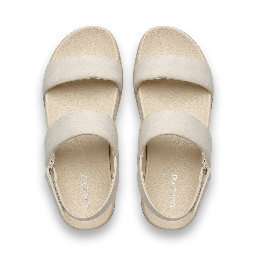 Raya Back Velcro Wedge Comfort Summer Sandals