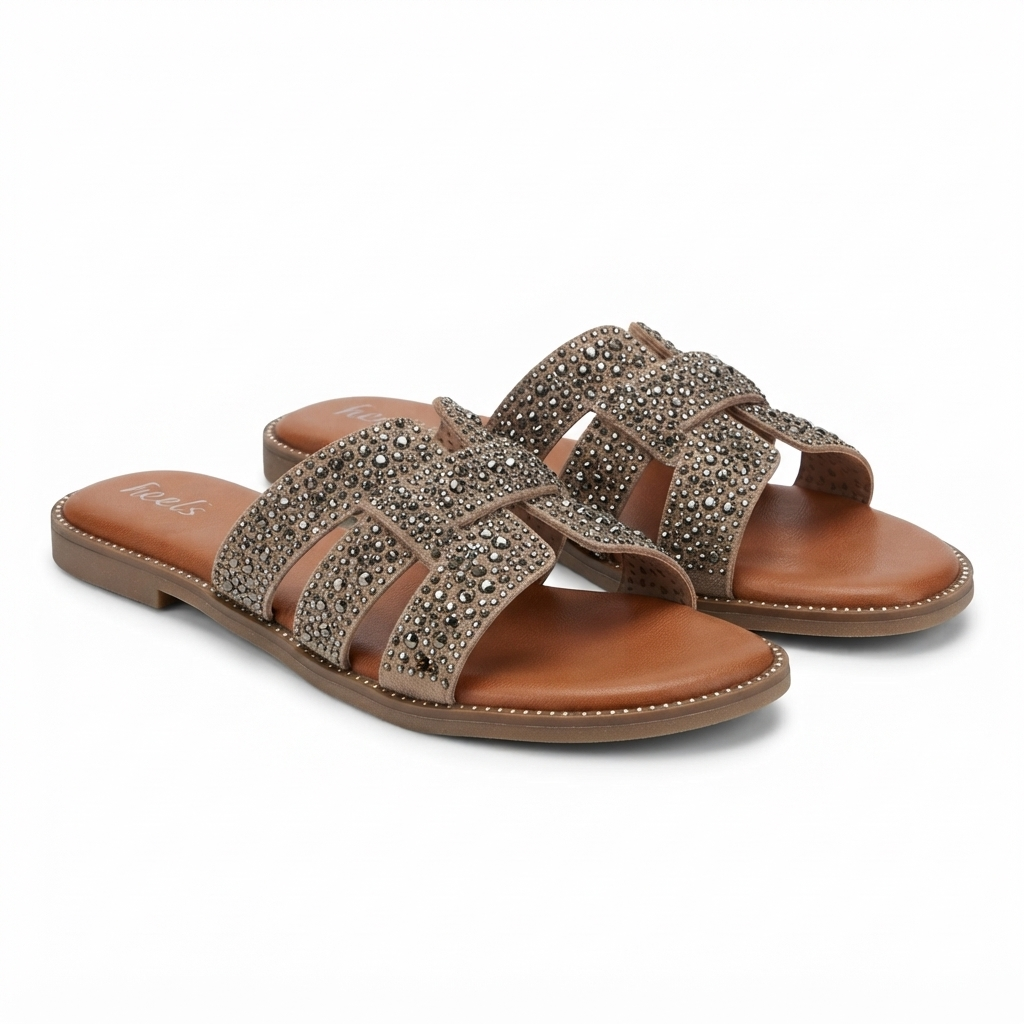 Frosta Bling Cushioned Sliders