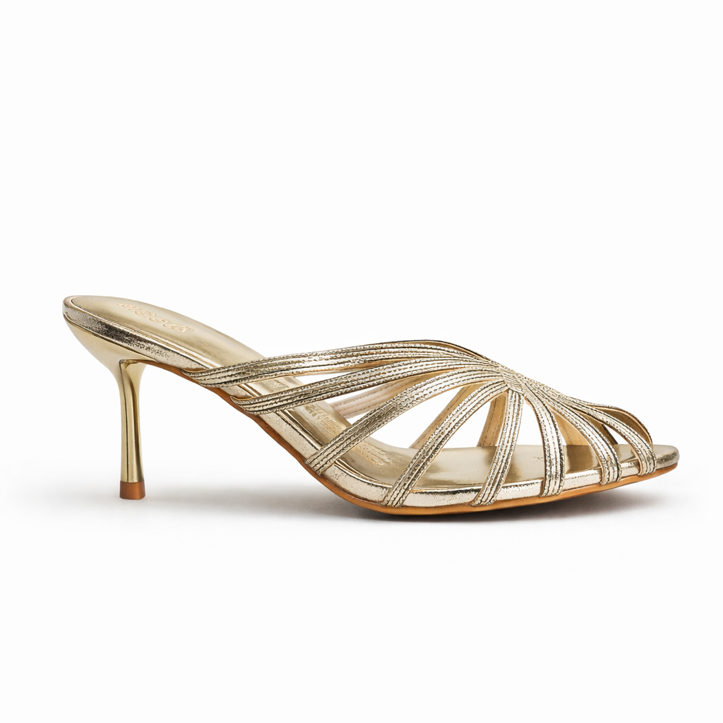 Ellen Premium Fancy Peep Toe Pencil Heels