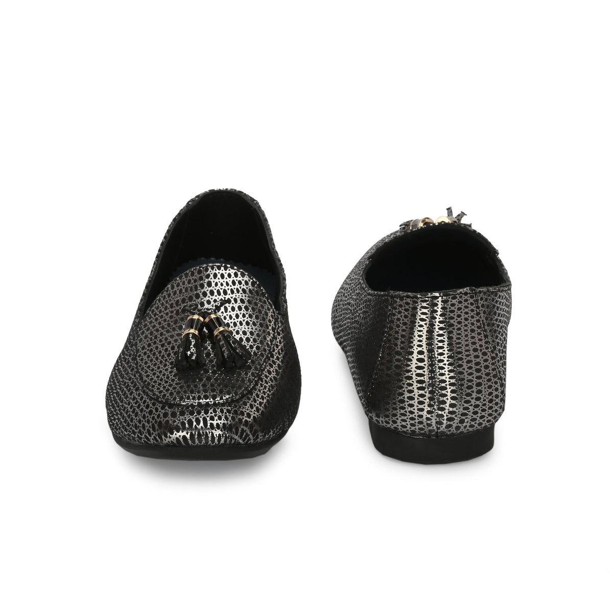 Malkova Leather Tassel Ballerinas