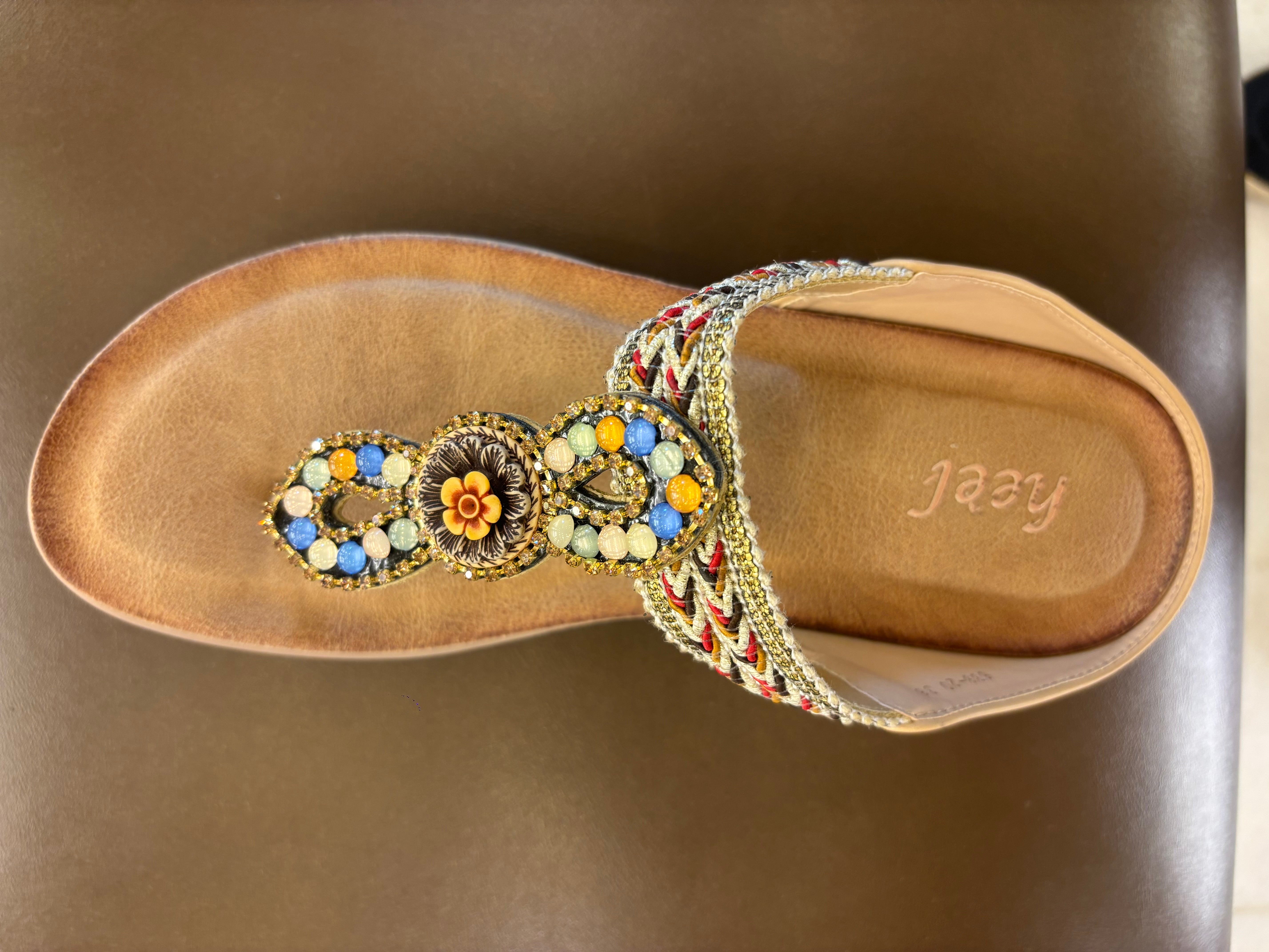 Thalassa Embroidered Cushioned Slippers