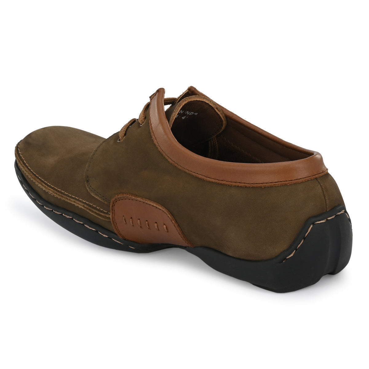 Isakov Leather Casual Stitched Derby Shoes