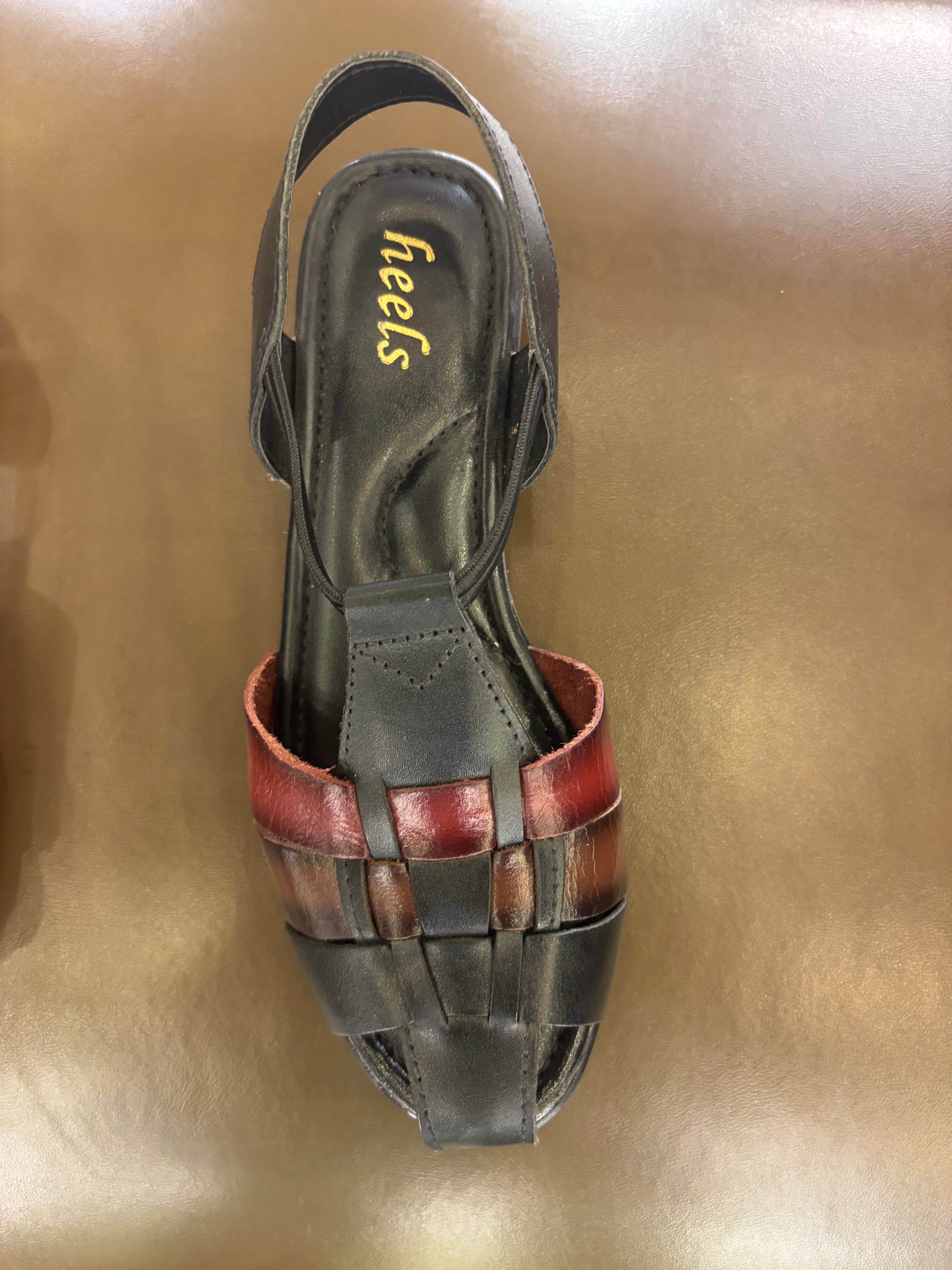 Alvira Ethnic Leather Roman Sandals