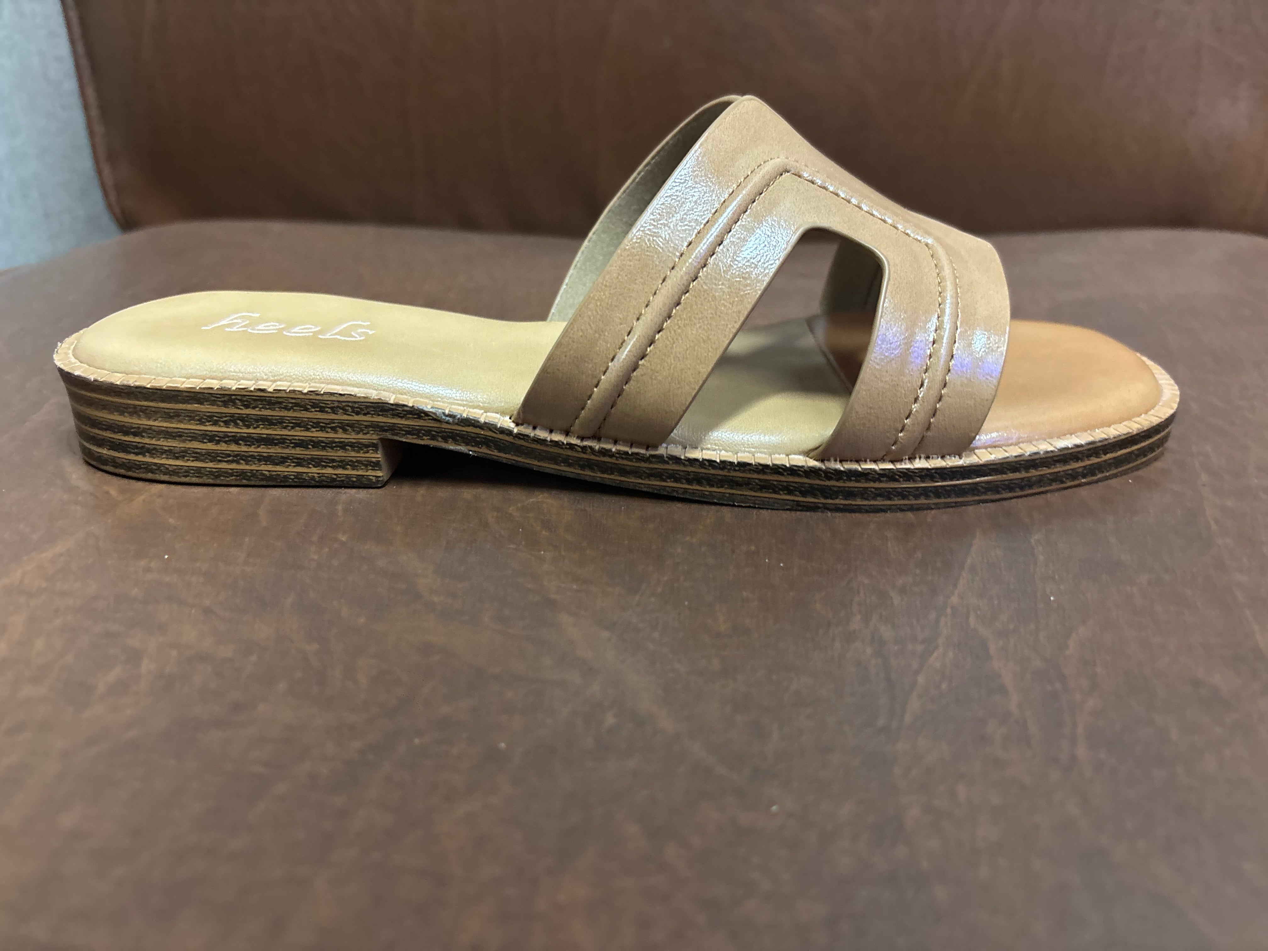 Nysa Cushioned Mid Heel Sliders