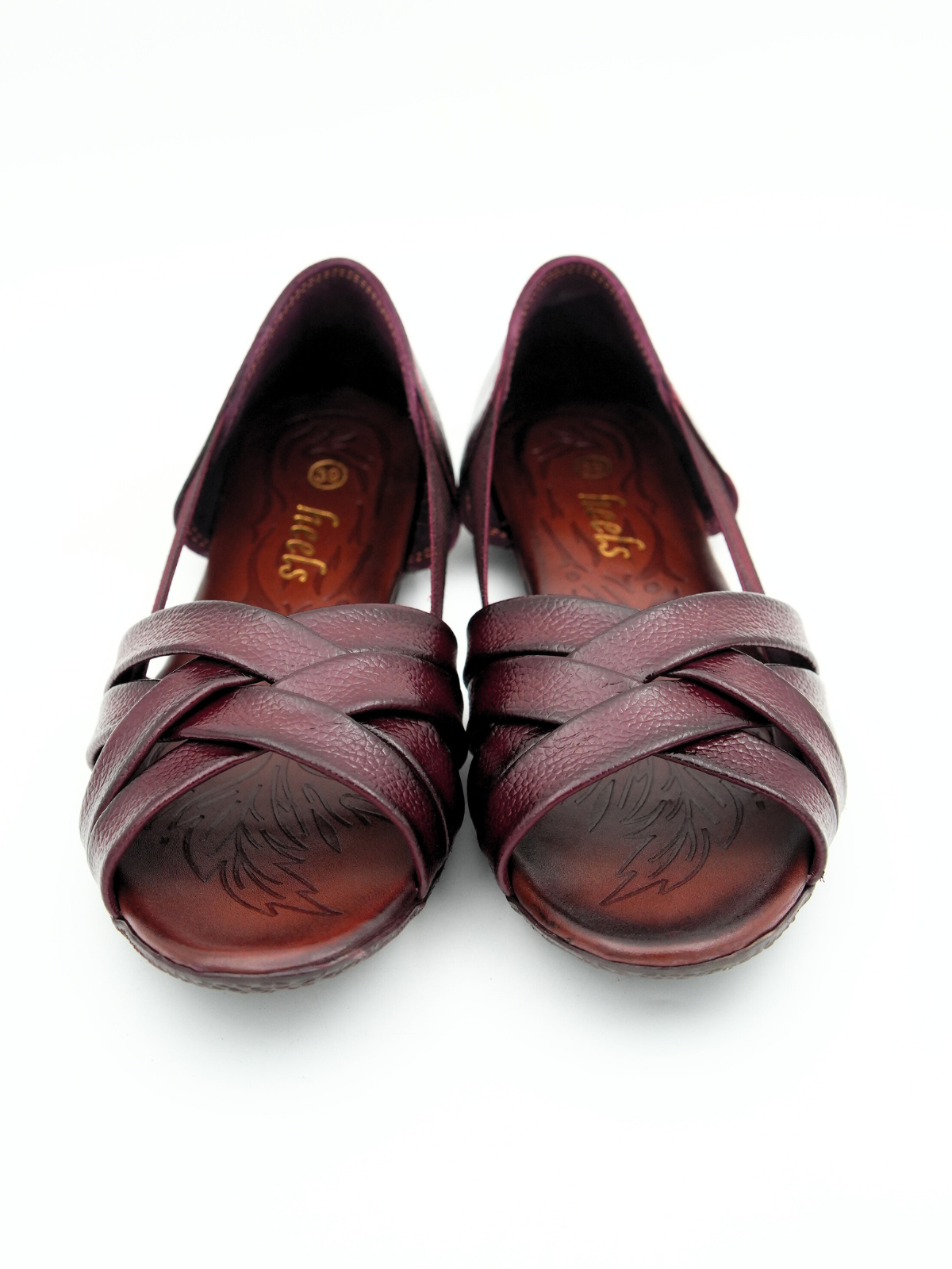 Georgia Leather Crisscross Sandals
