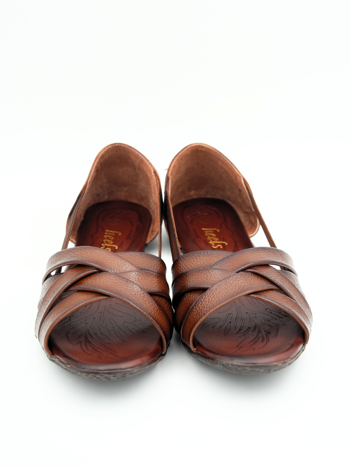 Georgia Leather Crisscross Sandals