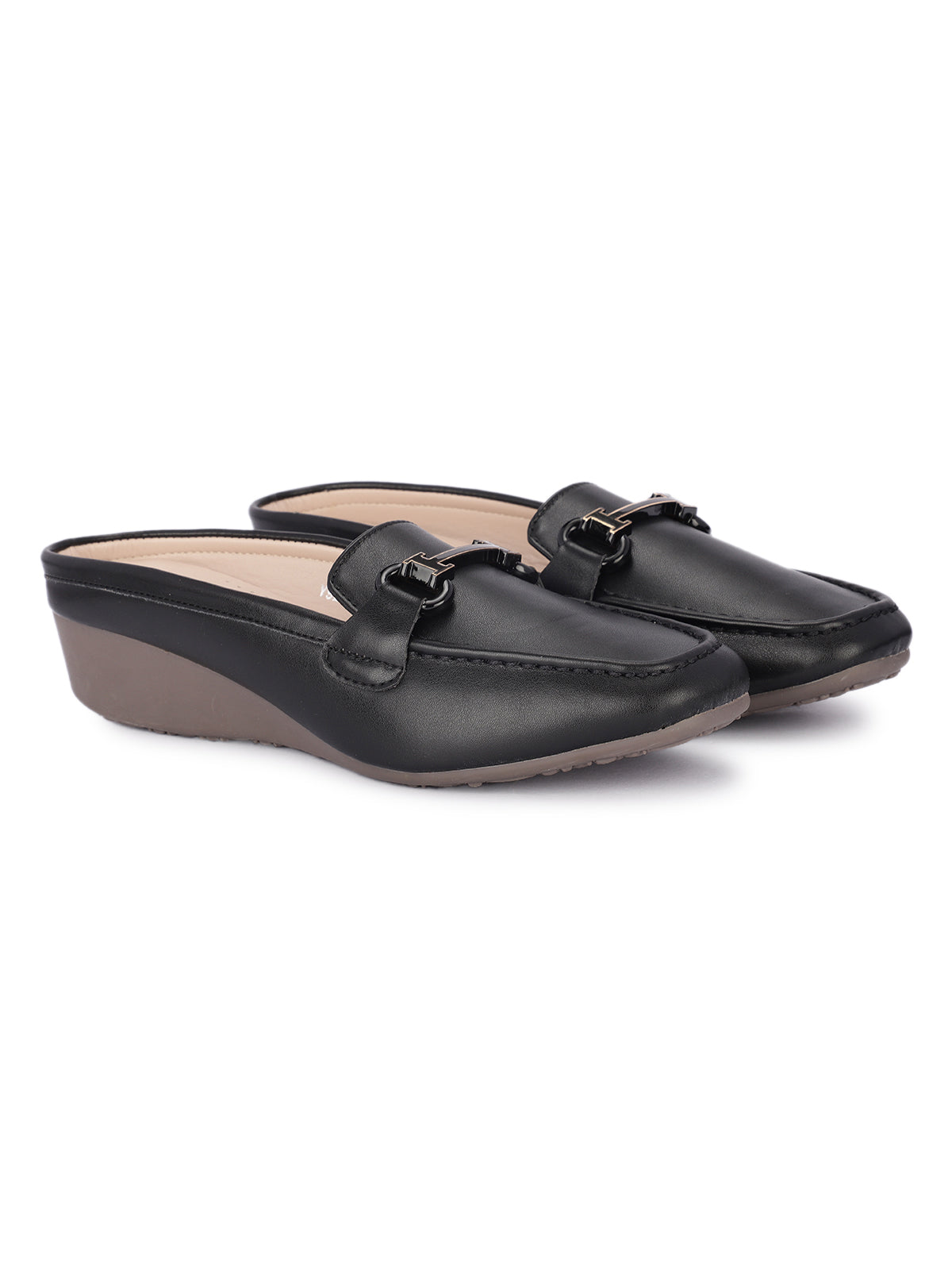 Leto Cushioned Back Open Mules