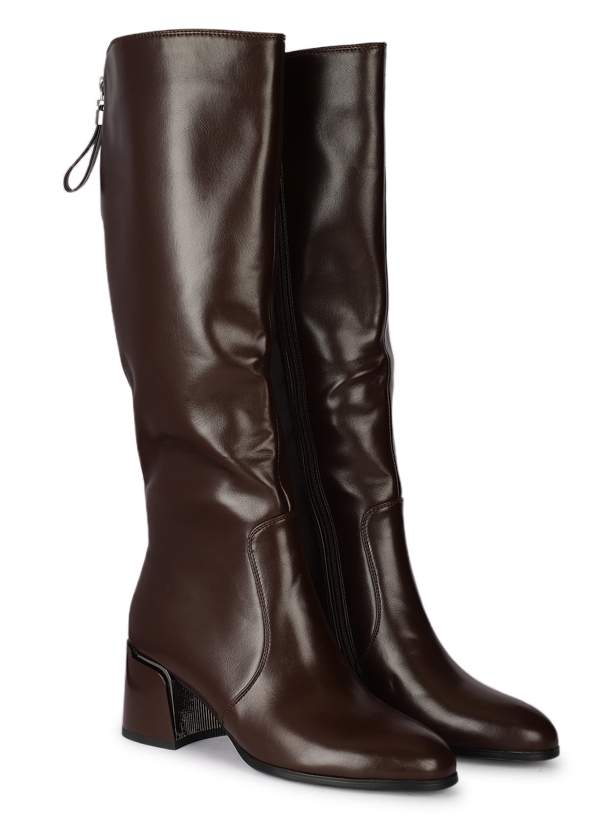 Valentina Atelier Premium Thigh High Boots with Block Heels