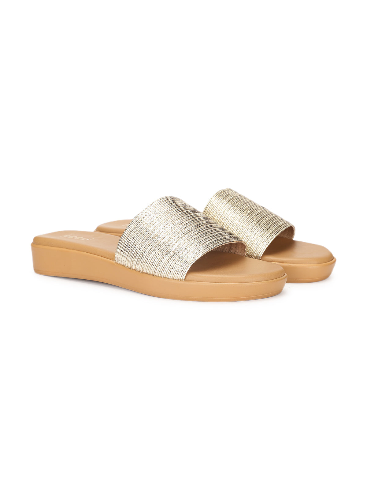 Georgia Cushioned Wedge Platform Sliders