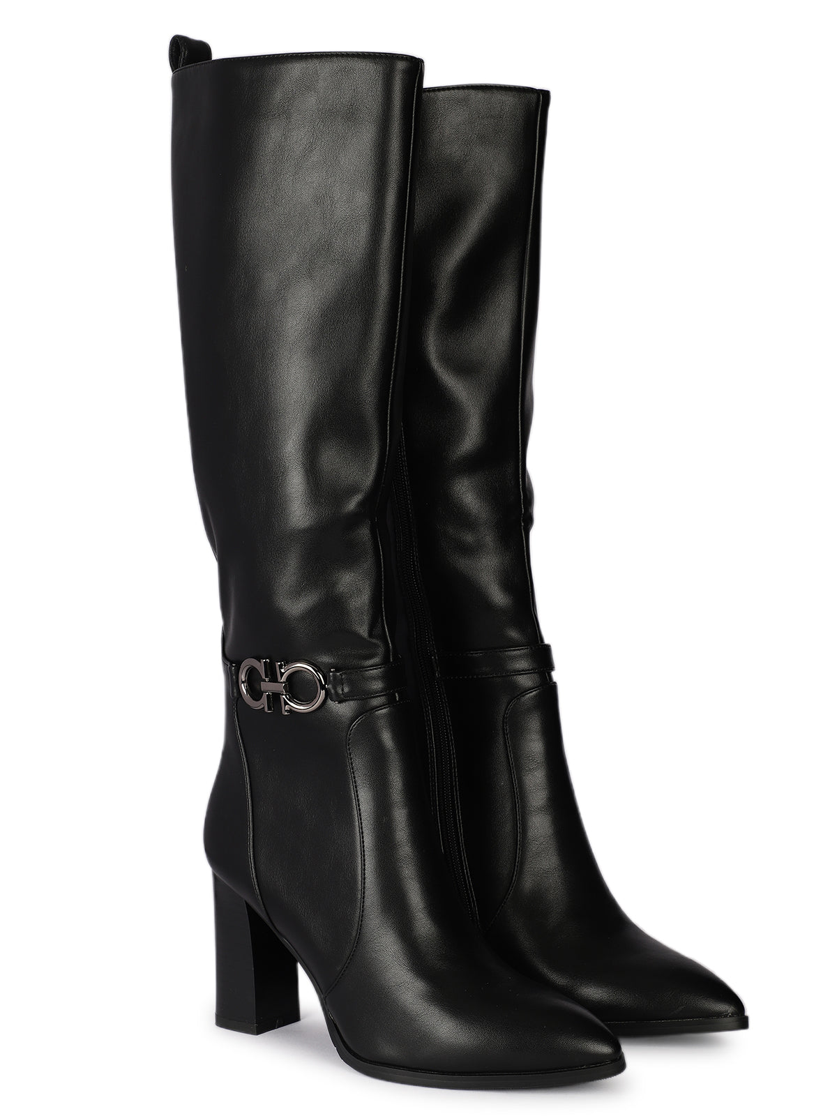 Notte di Milano Premium Thigh High Boots with Block Heels