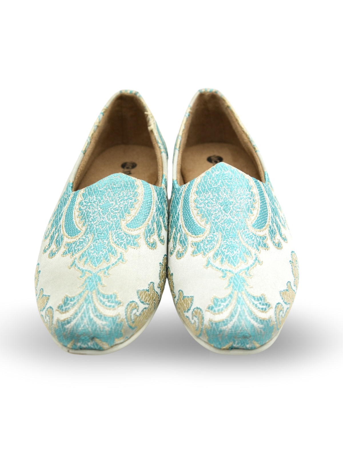 Kevin Ethnic Embroidered Jutti (light blue