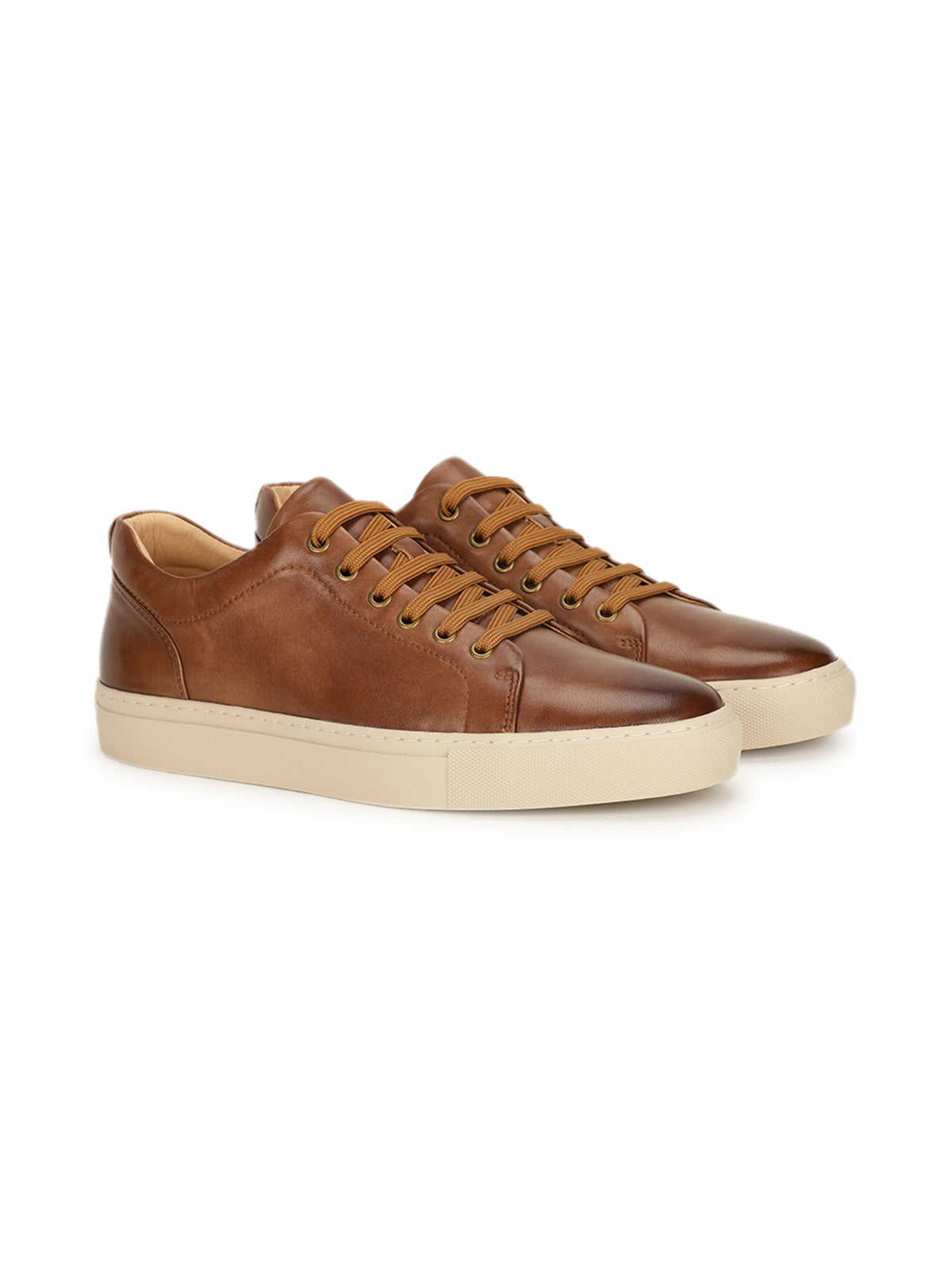 Endrick Premium Leather Lace Up Sneakers