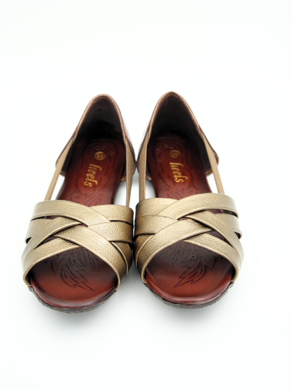 Georgia Leather Crisscross Sandals