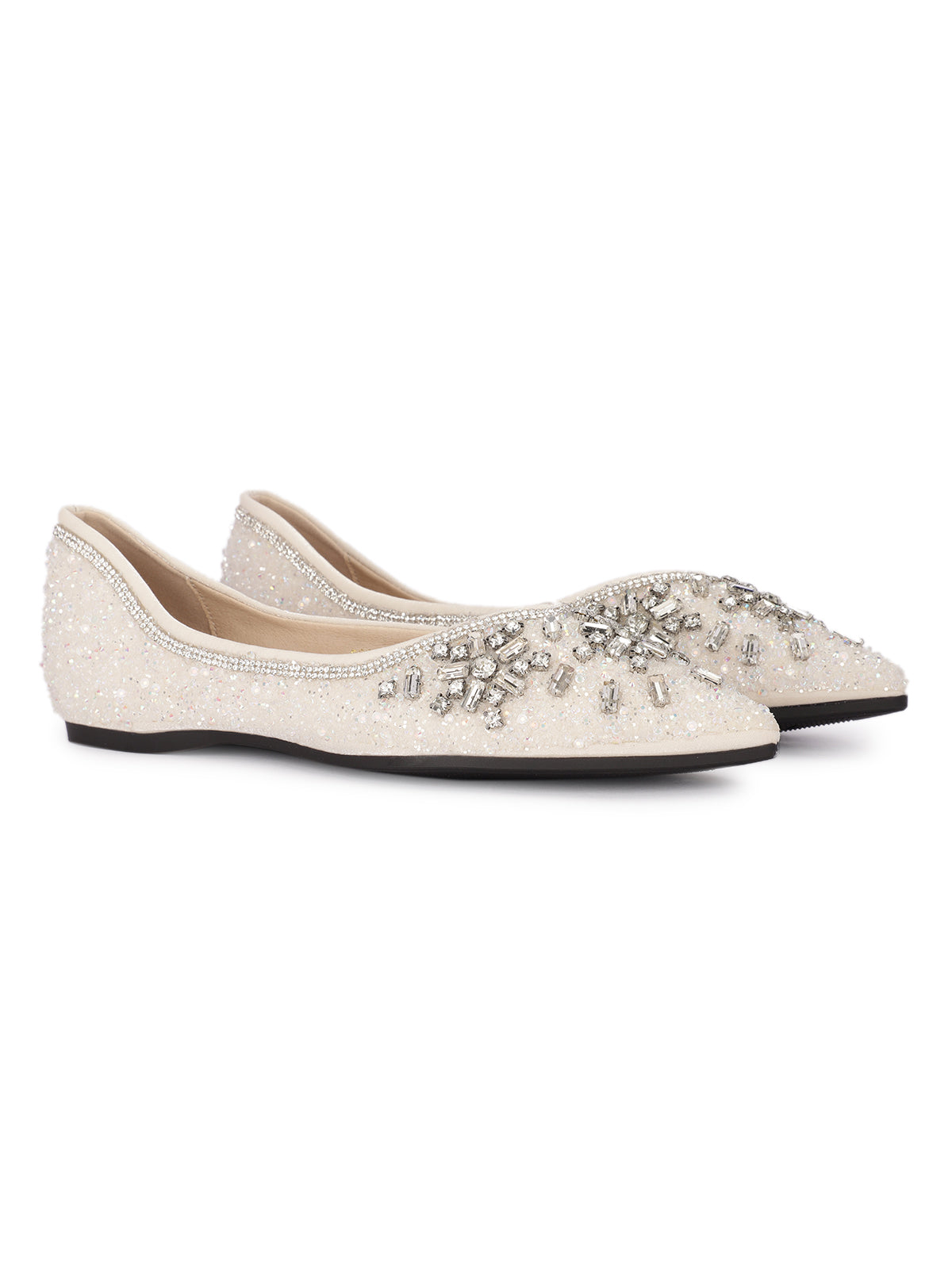 Ravello Bling Embellished Flat Ballerinas