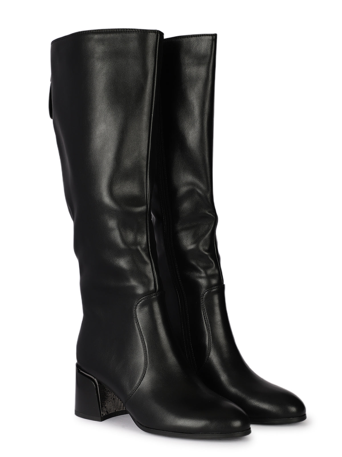 Valentina Atelier Premium Thigh High Boots with Block Heels