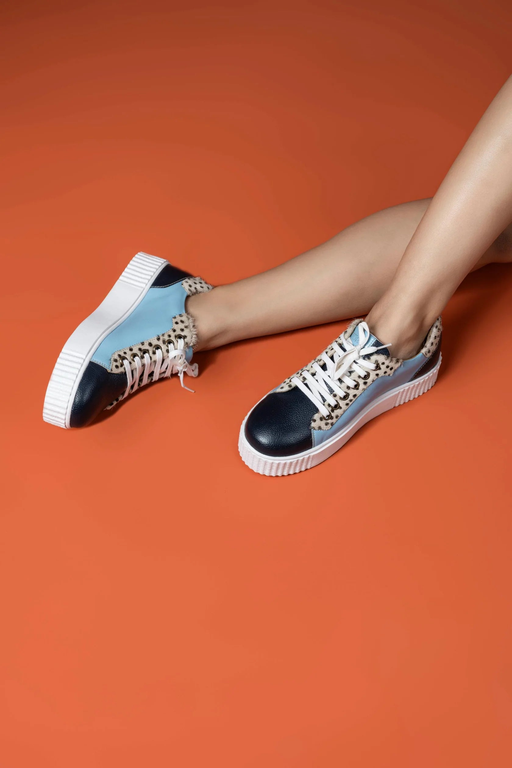 IMPACT Premium Leather Outdoor Chunky Sneakers - The Heels India