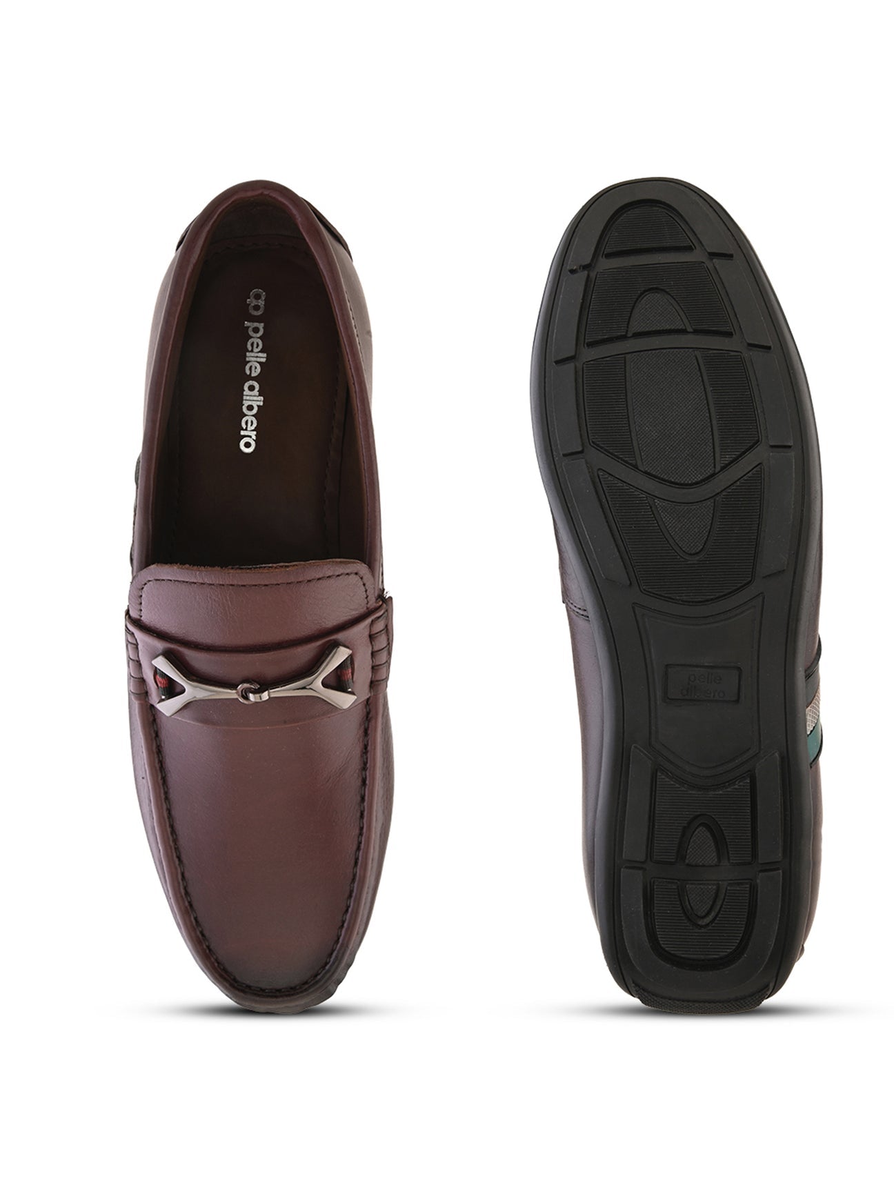 Ethan Leather Buckled Loafers