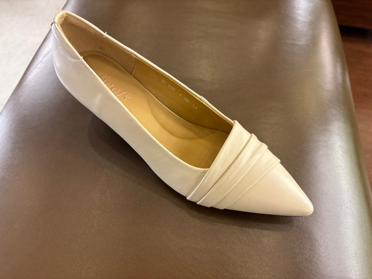 Emma Premium Leather Kitten Heel Stilettos