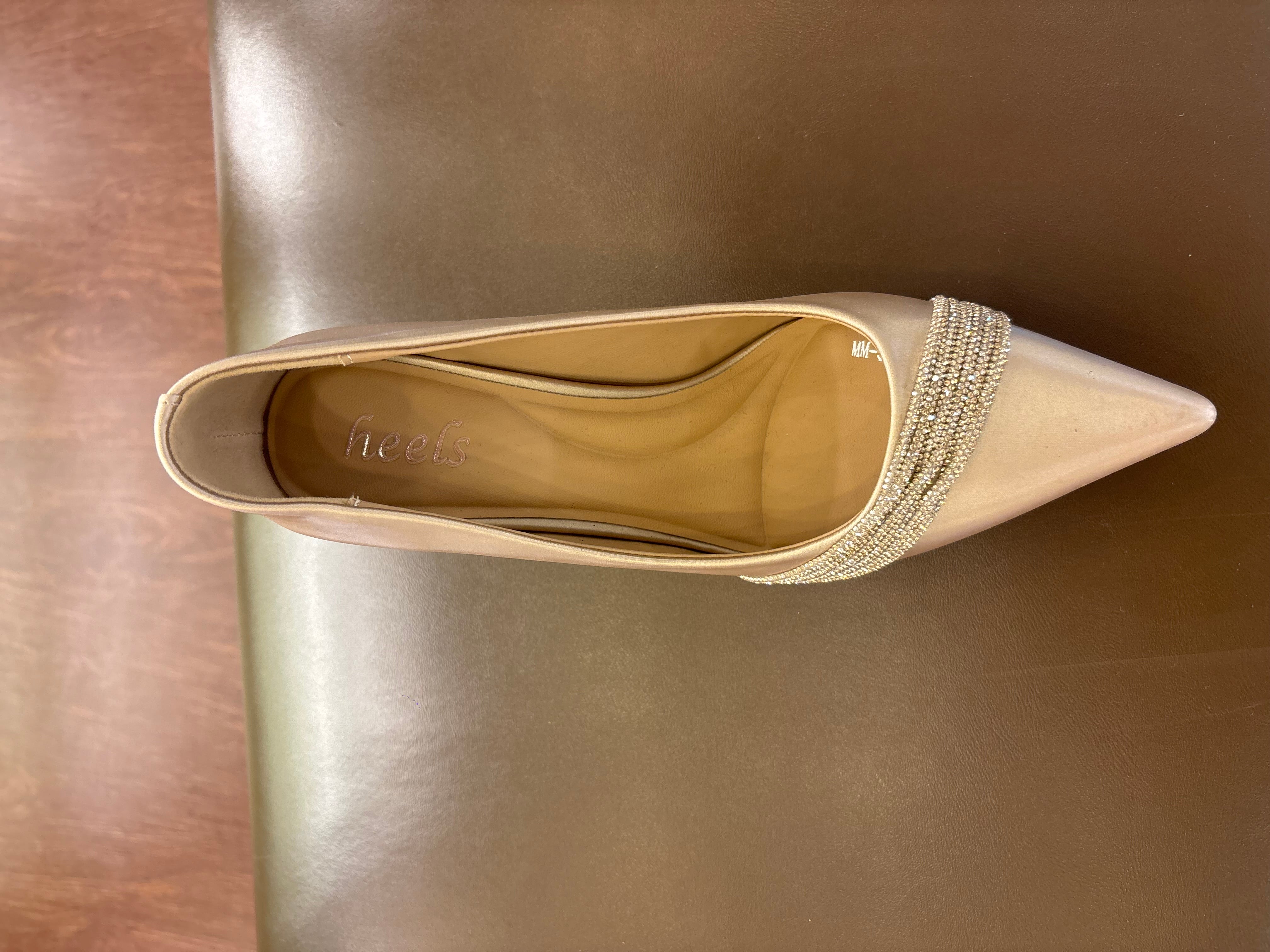 Jen Premium Pointed Bling Pencil Heel Stilettos