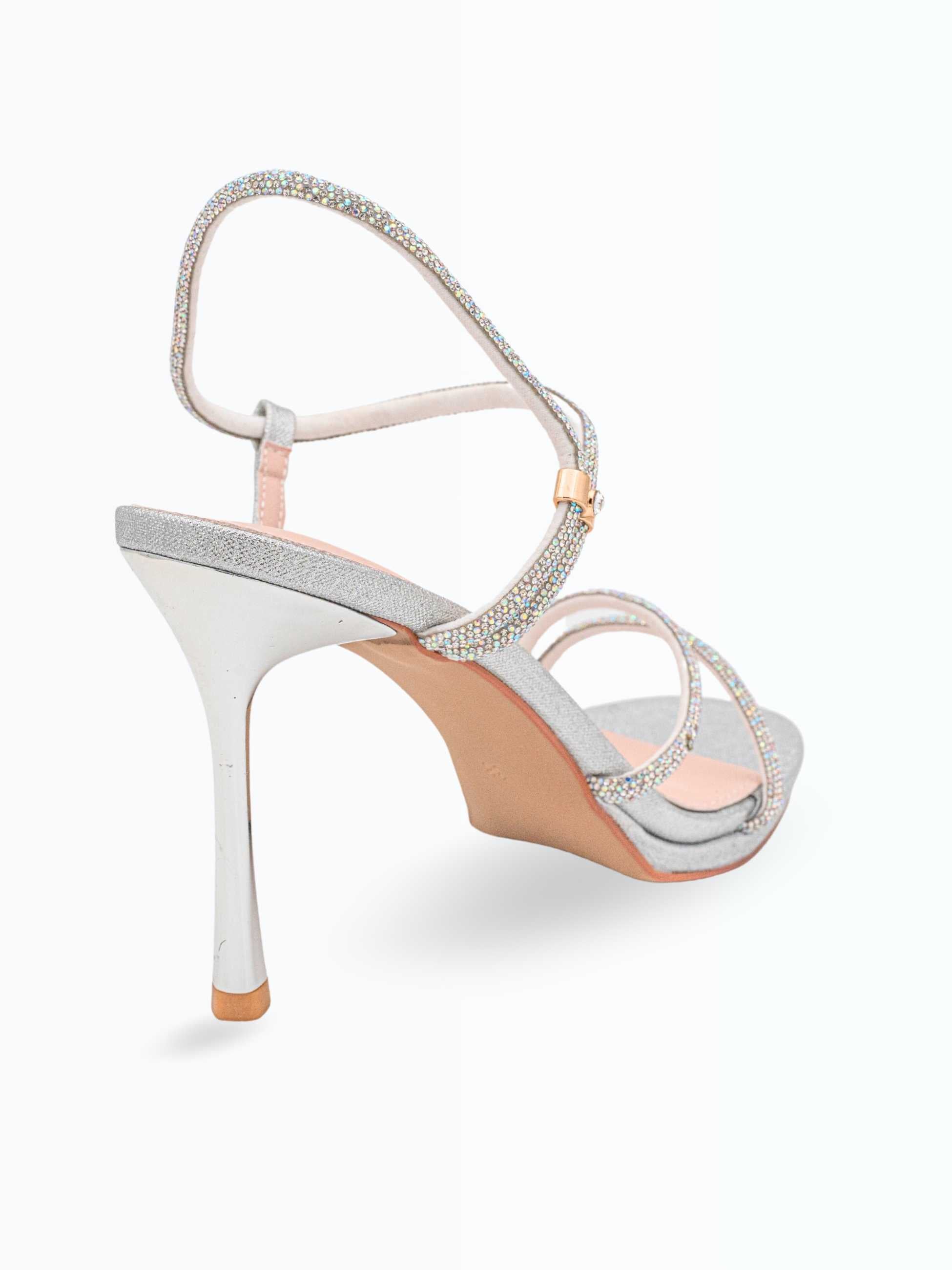 Zara Bling Strappy Pencil Heels