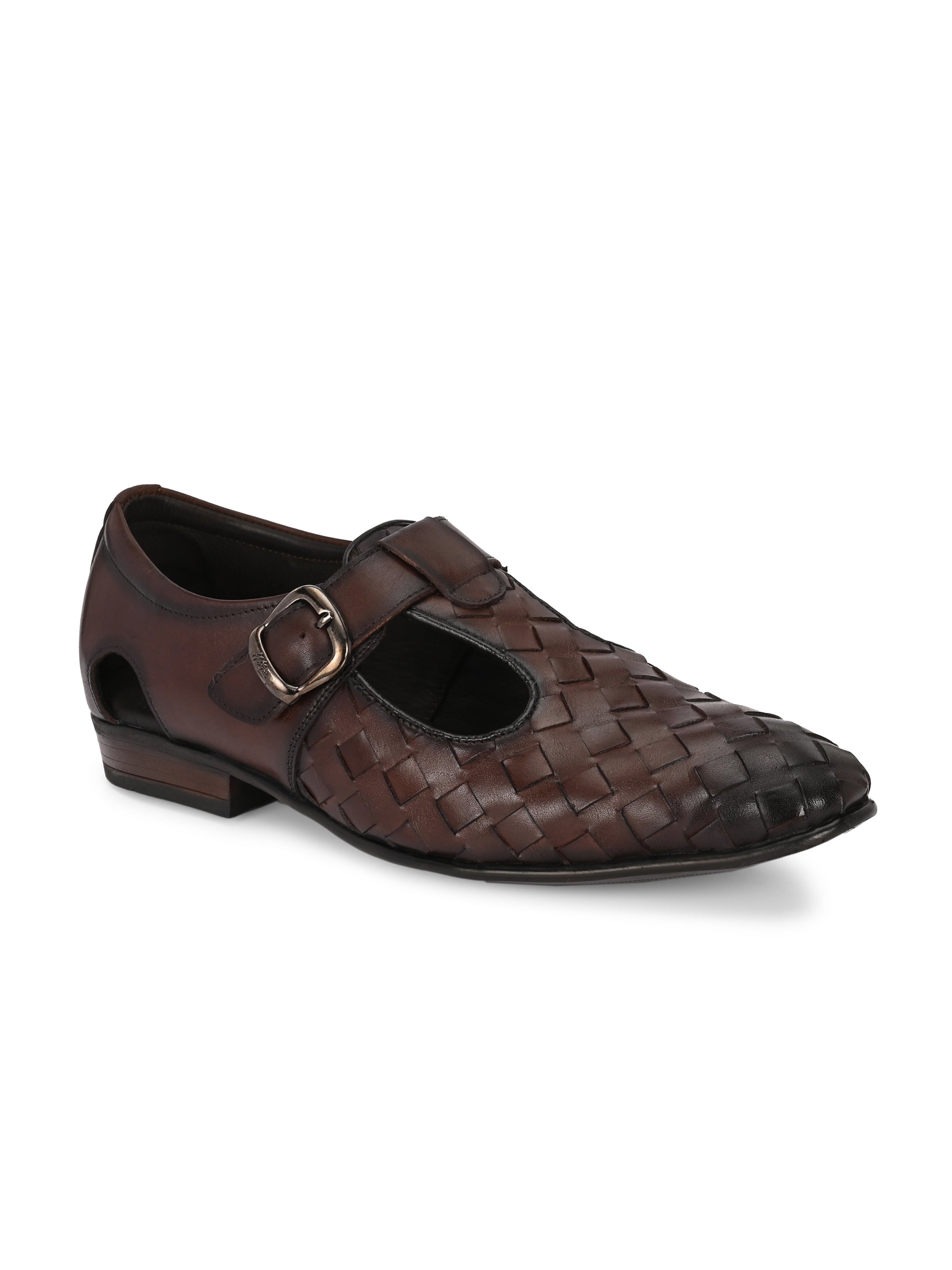 Armado Leather Ethnic Roman Sandals - The Heels India
