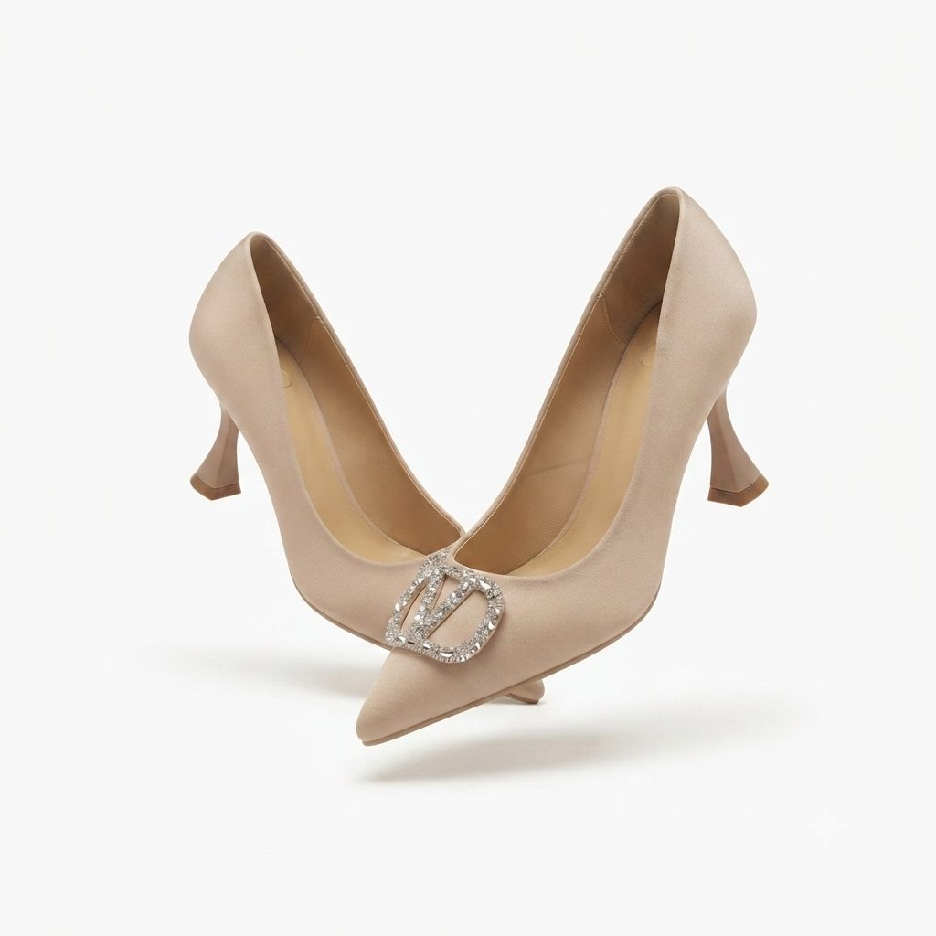 Hellen Premium Pointed Kitten Heel Stilettos