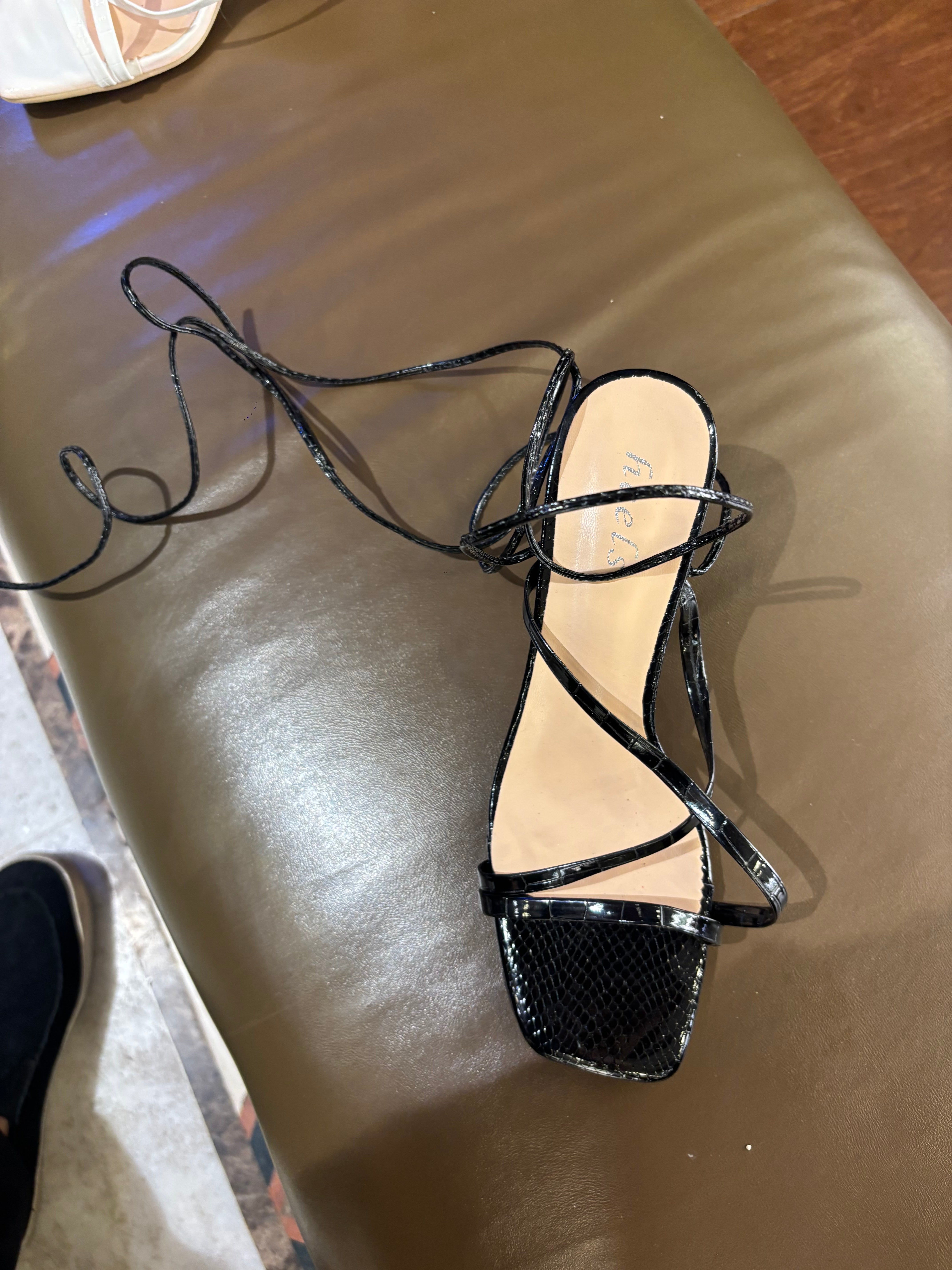 Lydia Tie Up Transparent Pencil Heels