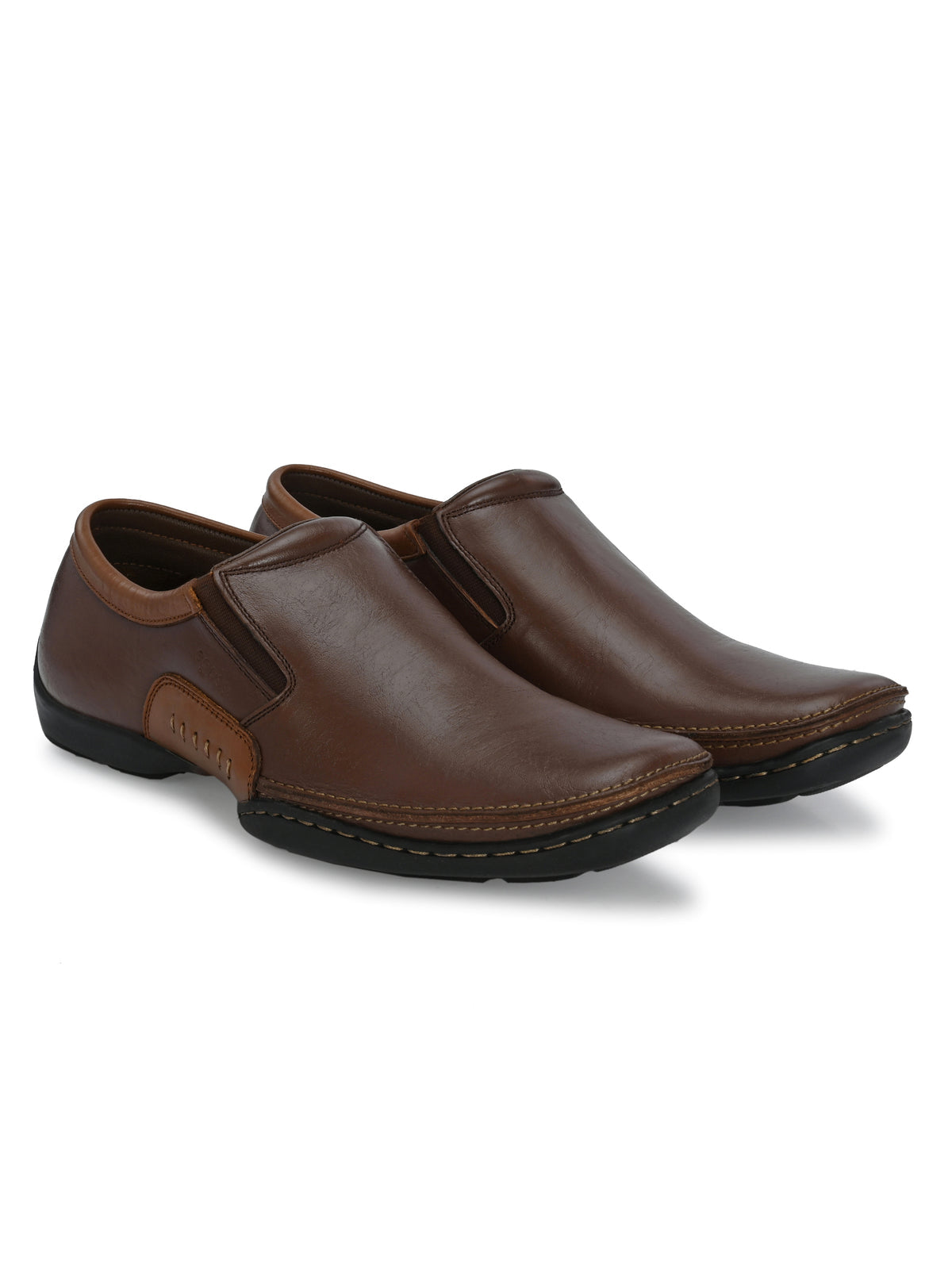 Warren Leather Broad Fit Casual Loafers