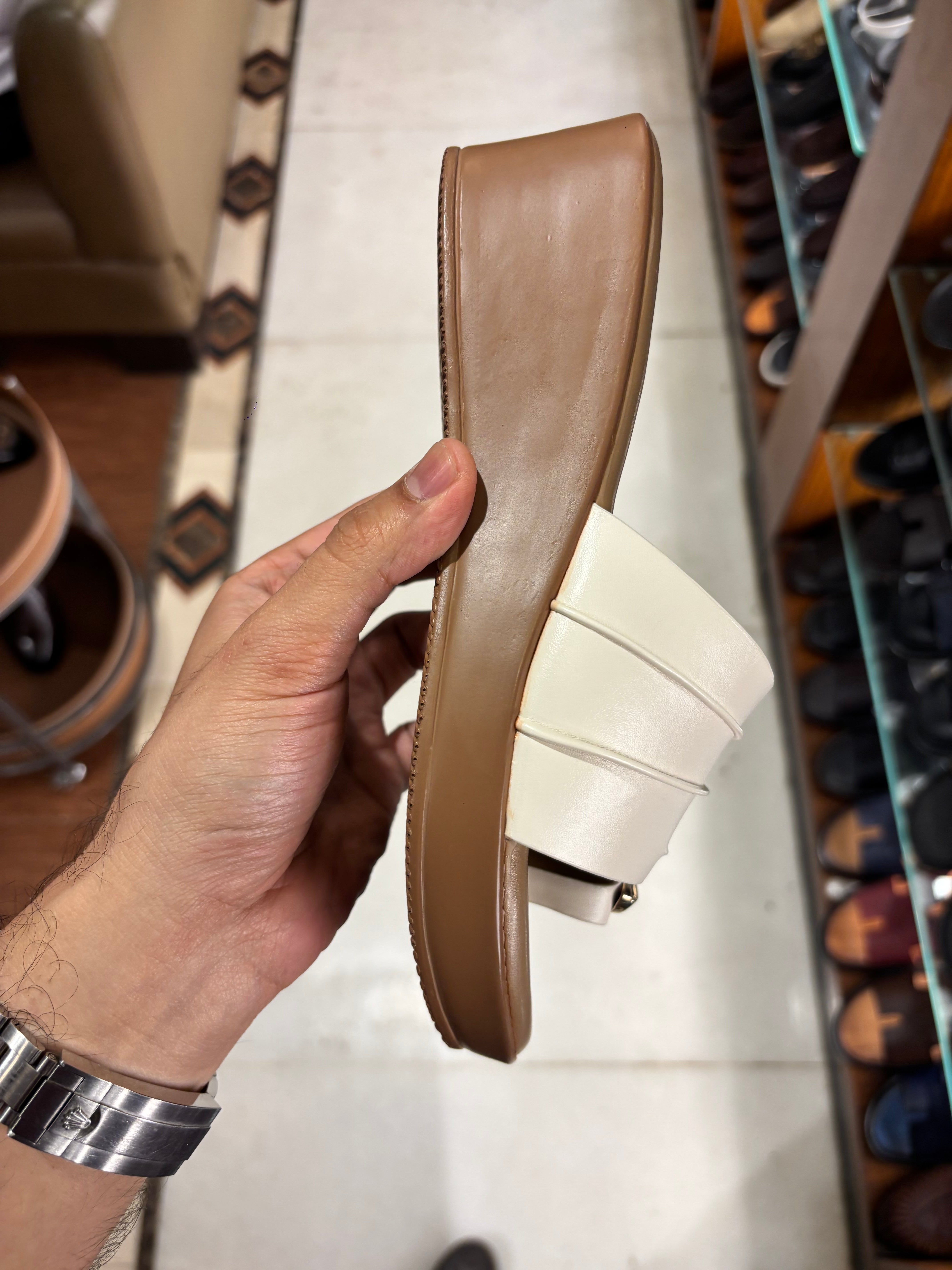Kelly Buckled Thumb Wedge Peep Toe Heels