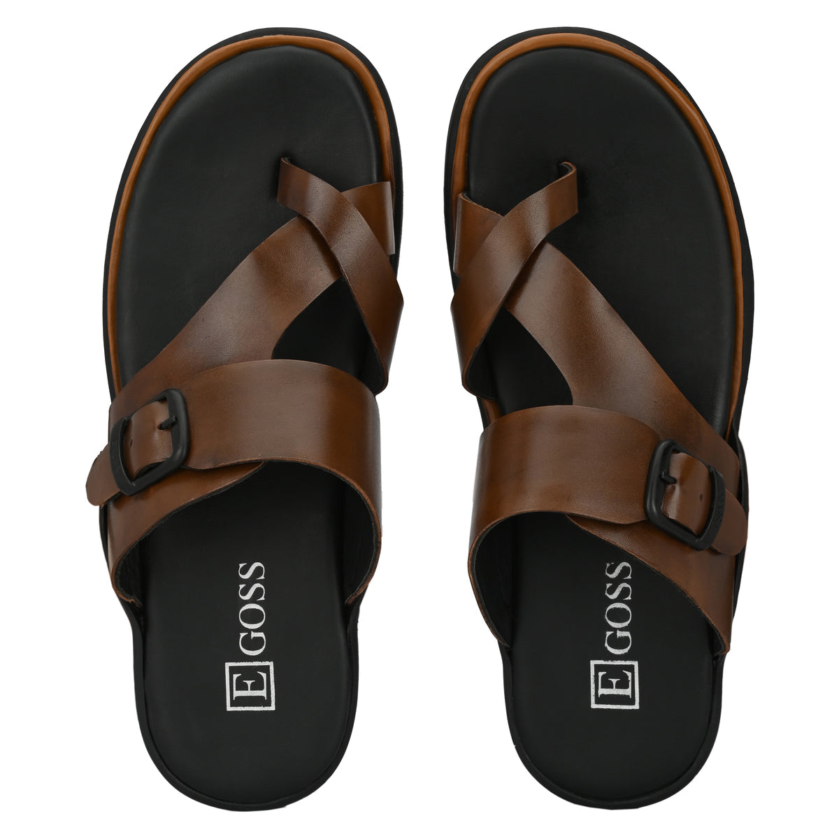 Vance Cushion Leather Thumb Slippers - The Heels India