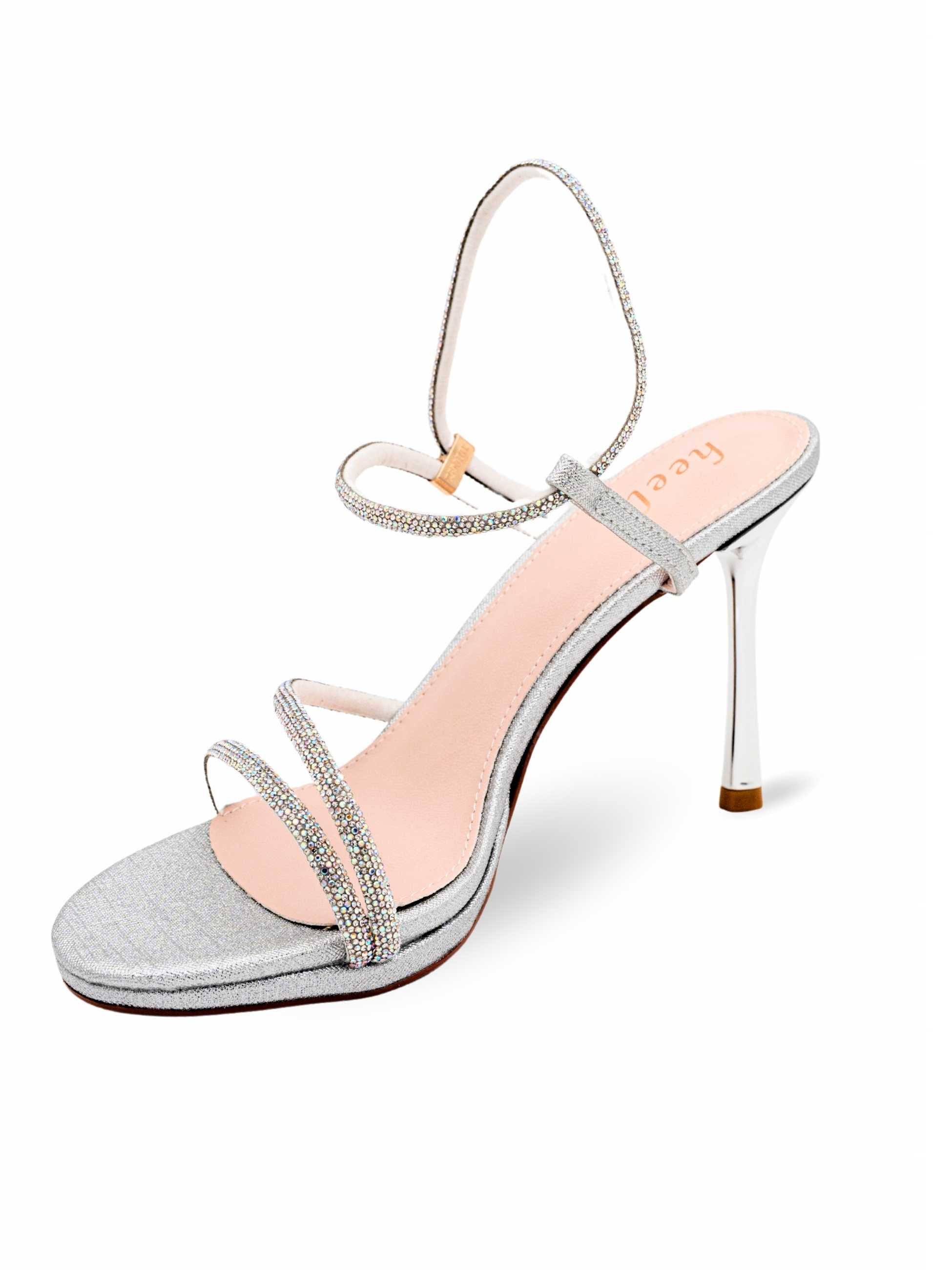 Zara Bling Strappy Pencil Heels